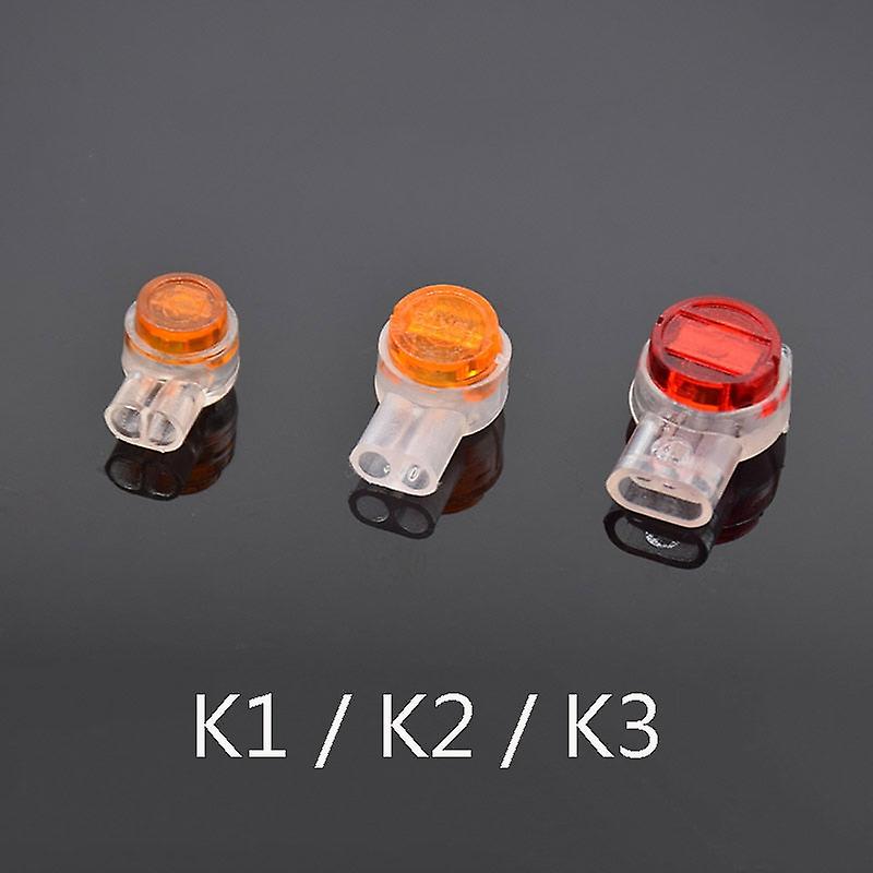 50Pcs Rj45 Connector Crimp Connection Terminals K1 K2 K3 Connector Waterproof Wiring Ethernet Cable Telephone Cord Terminals