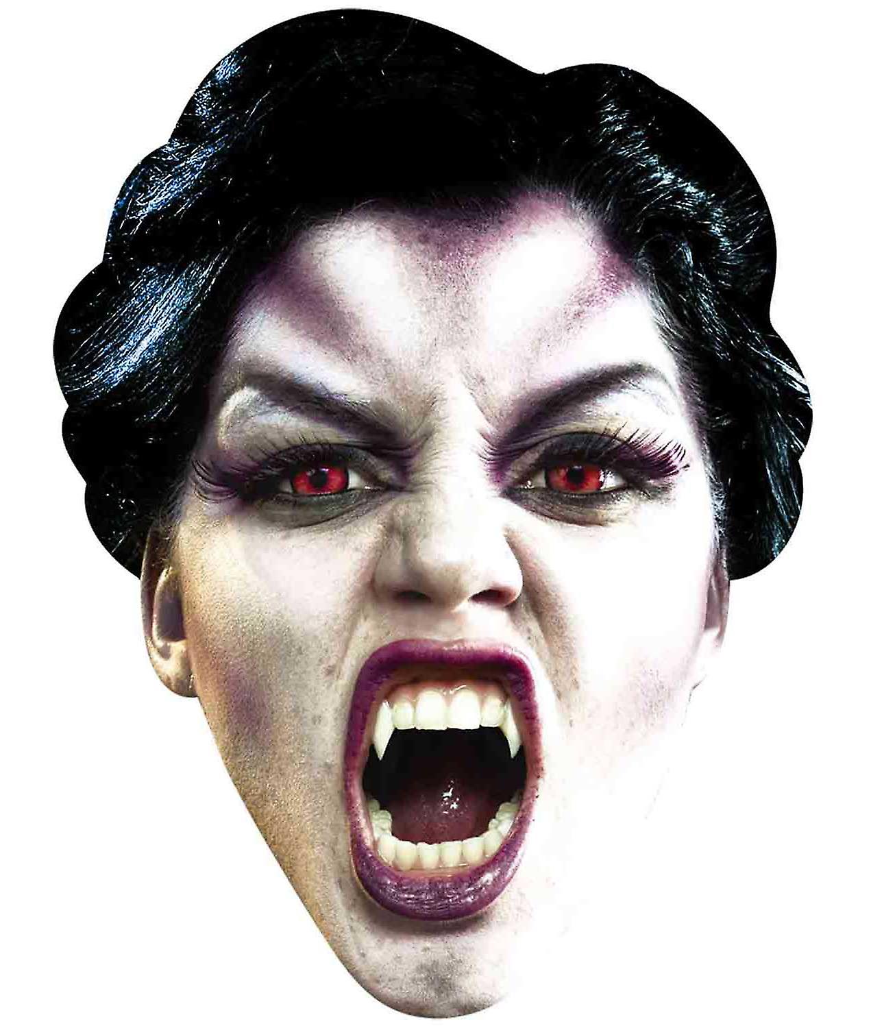 Vampire Halloween Card Fancy Dress Mask