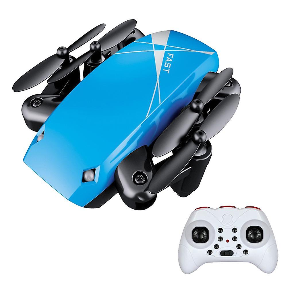 Mini Drone Foldable Pocket Quadcopter for Kids Beginners Blue