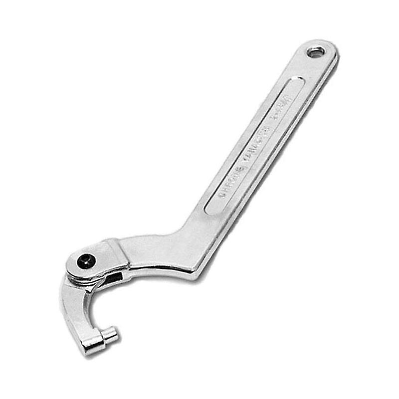 Chrome Vanadium Adjustable Hook Spanner C-Spanner Tool 51-120mm - Round Head 3,560g