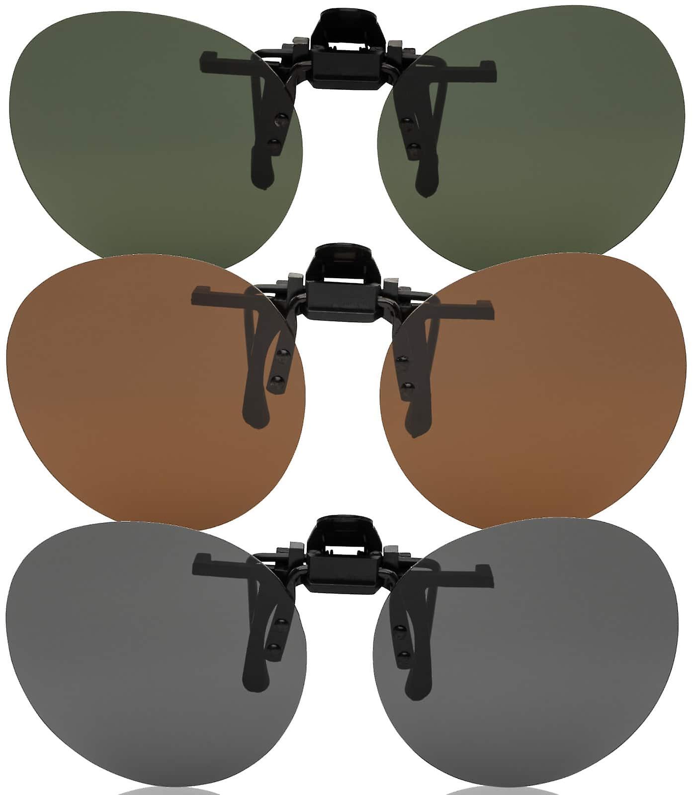 Glasses Attachment Polarized Clip On Round