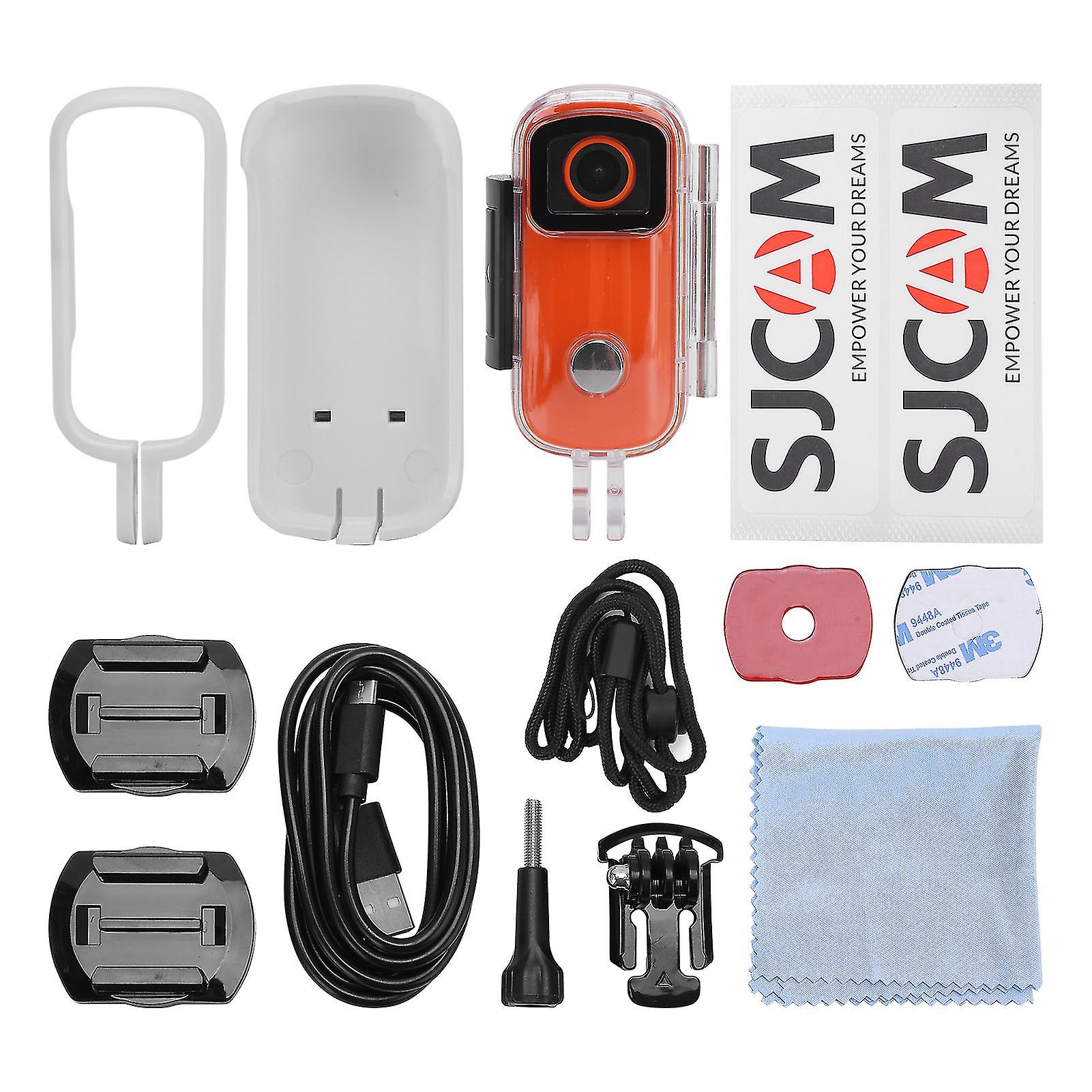 Sjcam Sports Camera 2k / 30fps Ultra Hd Image Digital Camcorder Waterproof Mini Cameraorange