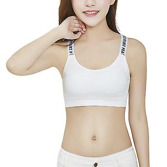 Women's Seamless Stretch Wireless Bra Summer Skin-friendly Sweat-absorbent Tank Bras For Woman Girls Black/white Bras