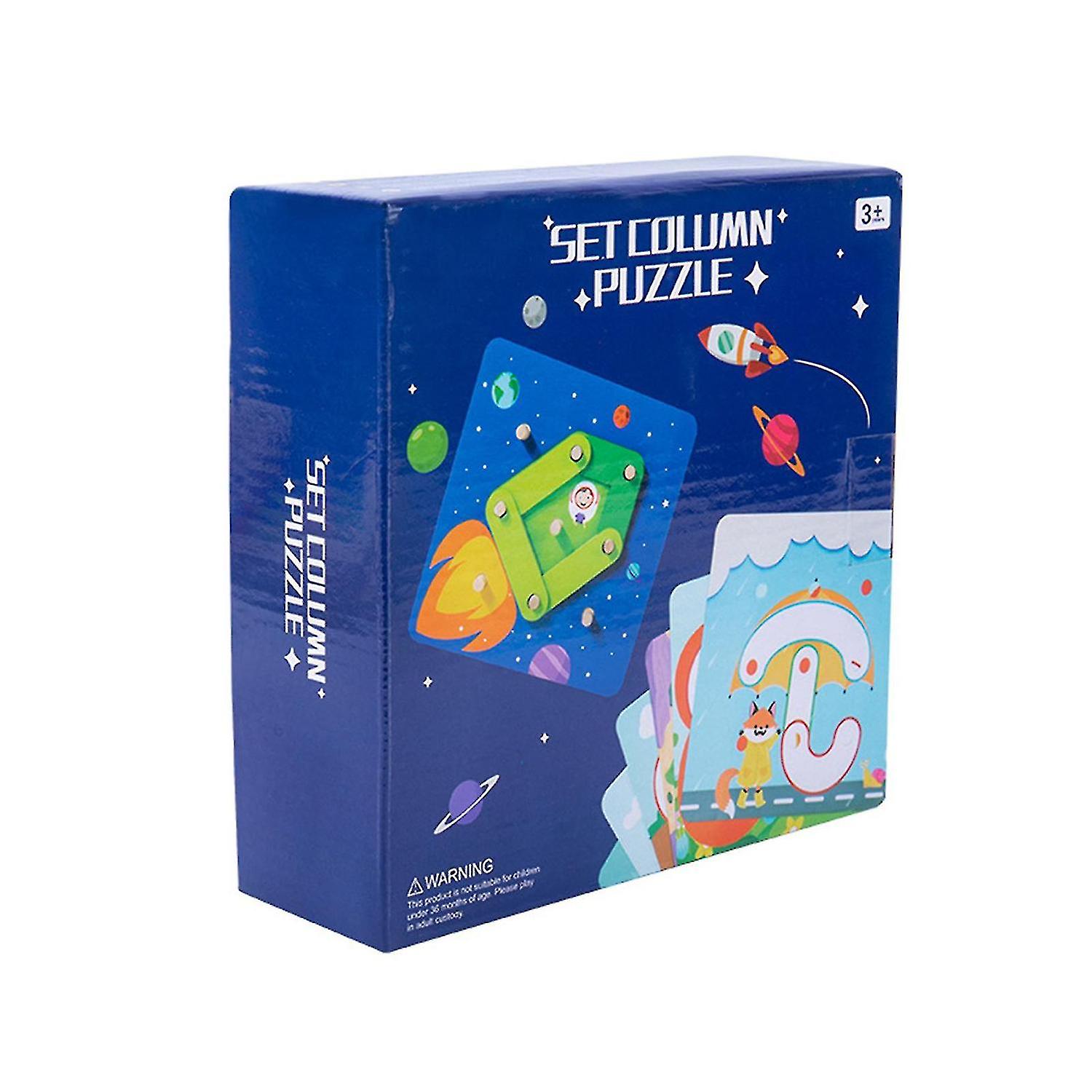 Wooden Jigsaw Puzzles Learning Matching Puzzle Pieces Diy Art Gift For Kids