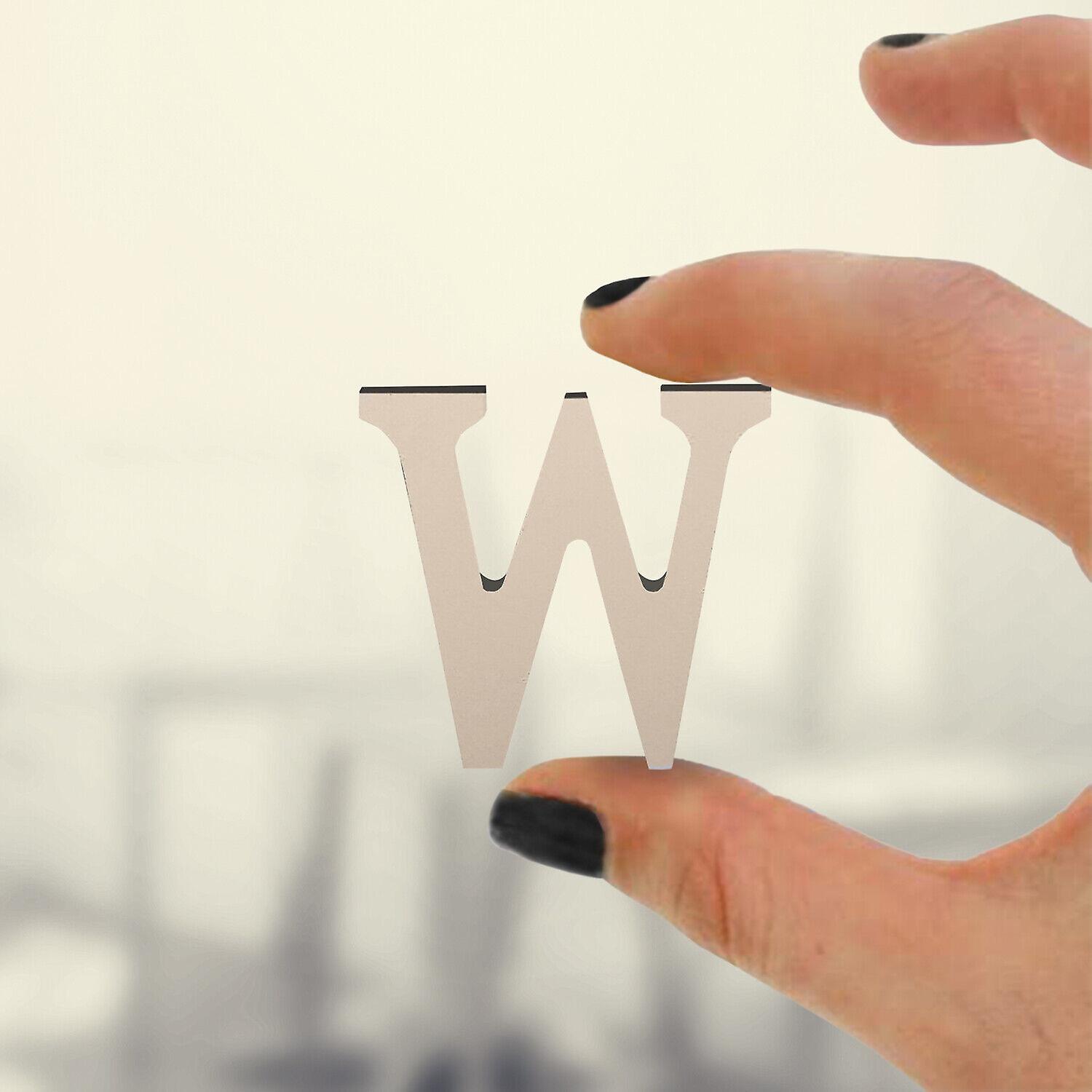 Standing Wooden W Letters Alphabets