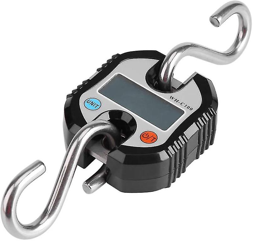 Lcd Digital Electronic Hanging Scale Ring Digital Fishing Hook Scale (orange)