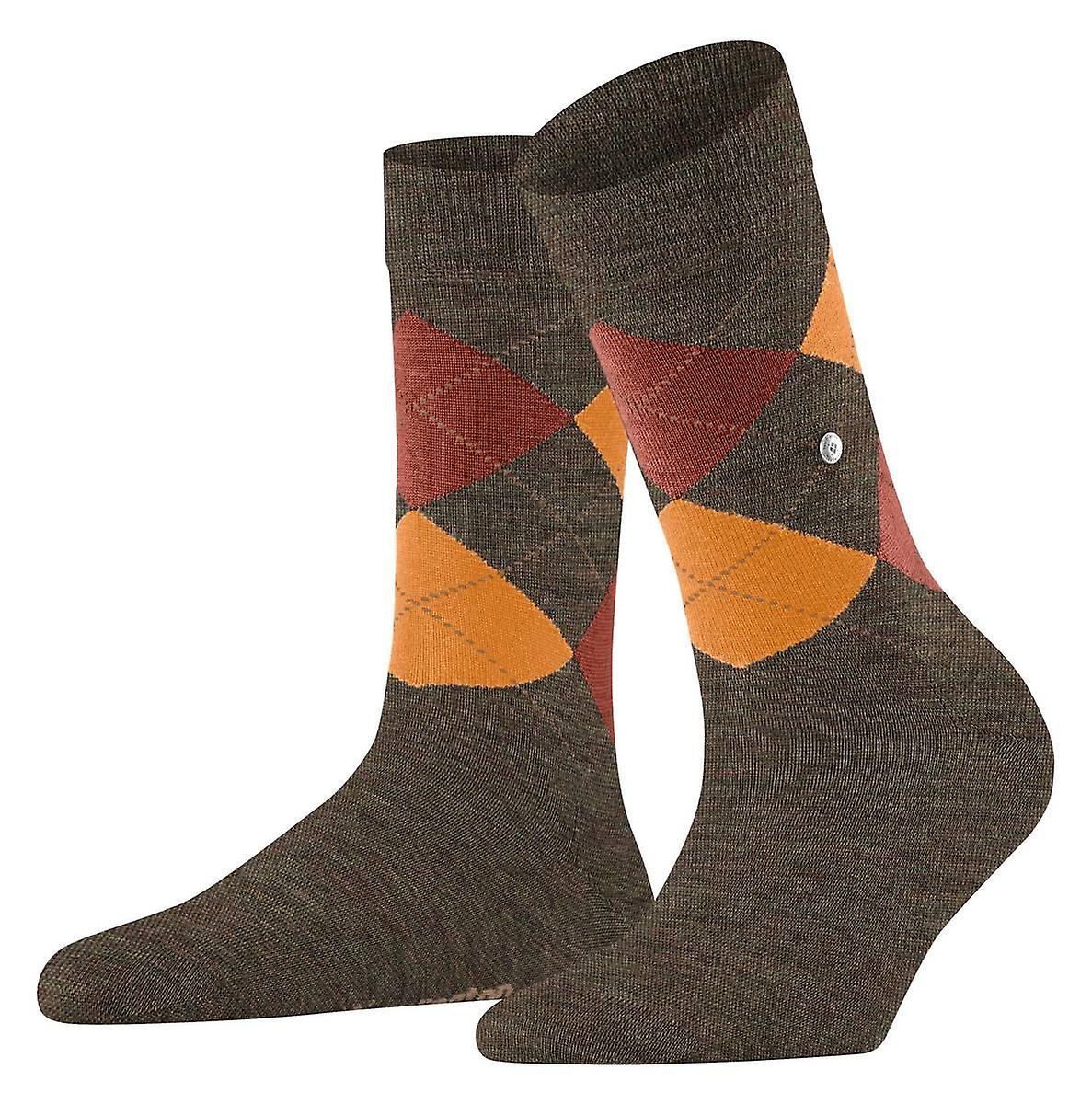 Burlington Melange Marylebone Socks - Callagreen/Yellow