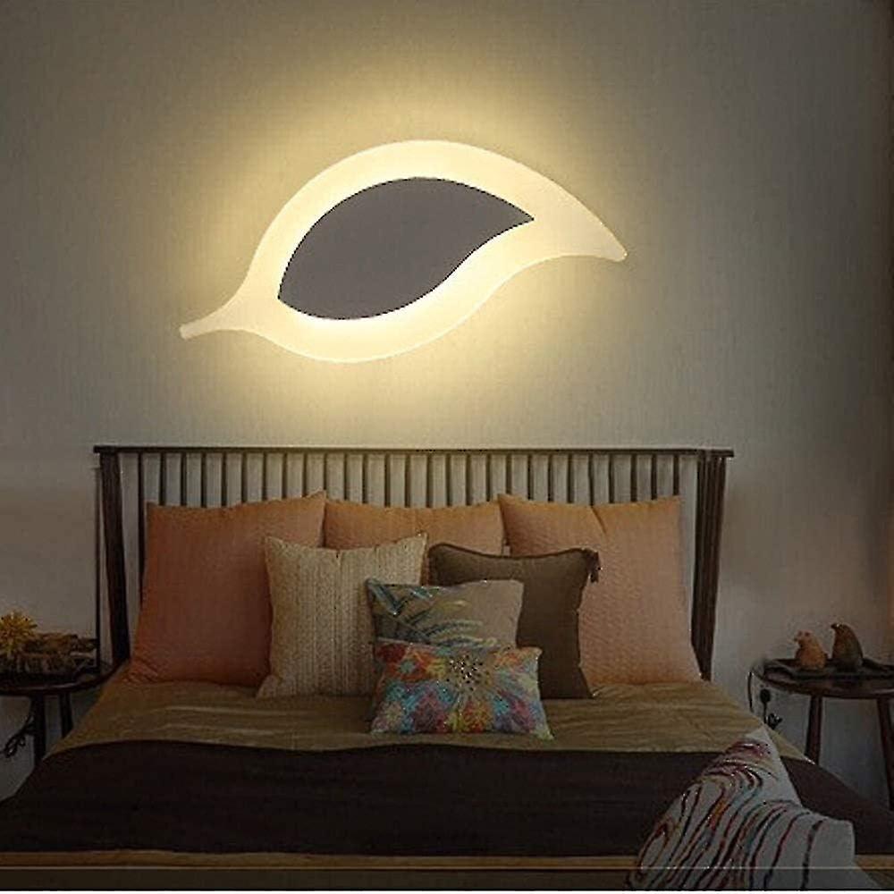 Minimalist Metal Leaf Led Lamp - Wireless, Indoor Bedroom Lighting