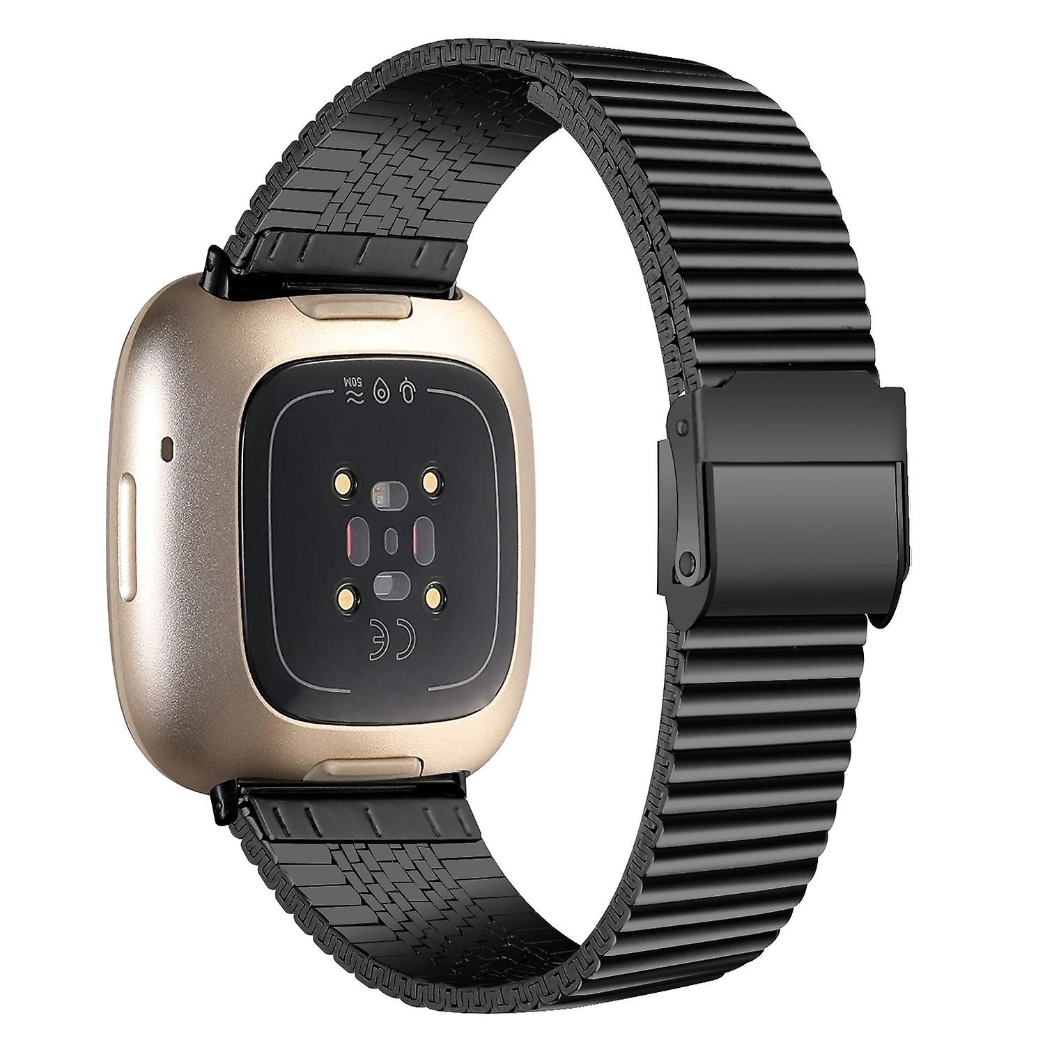 For Fitbit Versa 4 / Sense 2 justerbar rustfritt stål klokkebånd erstatning håndleddsrem