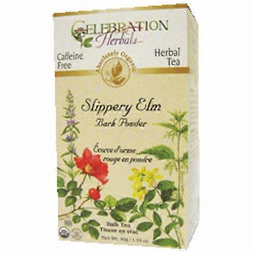 Celebration Herbals Slippery Elm Bark Powder Tee, 65 Gramm (2er Pack)