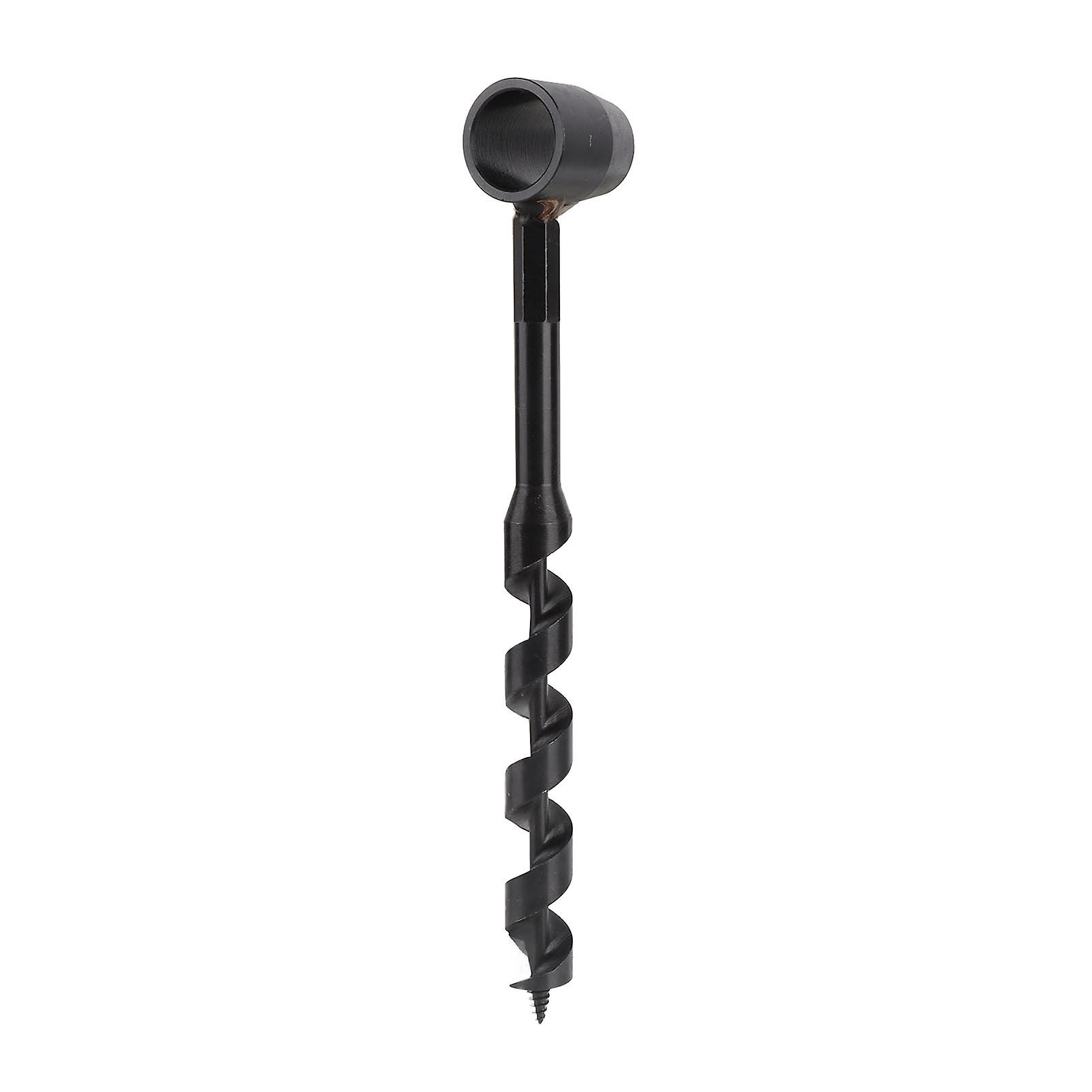 Foret hélicoïdal manuel noir, haute dureté, léger, portable, pour le travail du bois en milieu sauvage, 19 à 230 mm/0,75 à 9,06 pouces