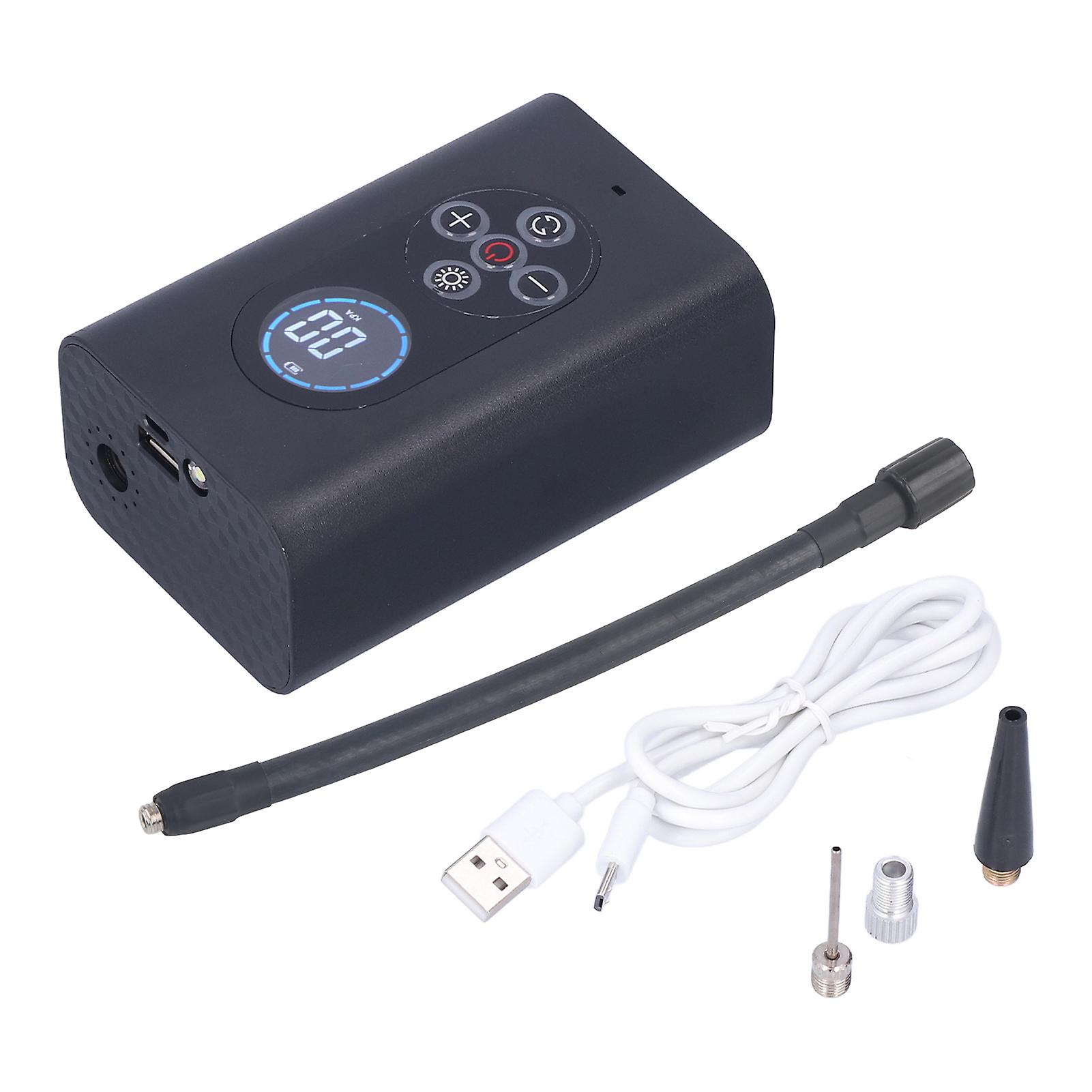 Auto stop tire inflator for car portable 150PSI with LED