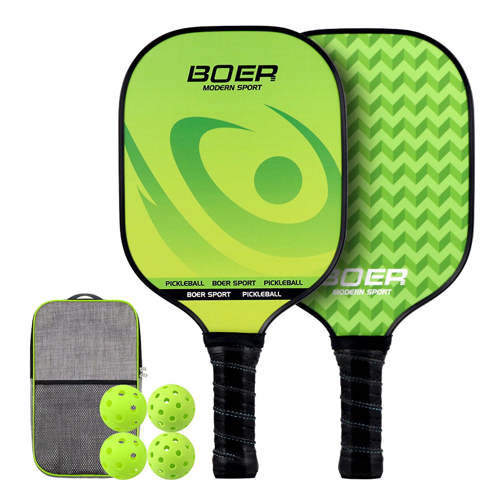 Pickleball Set With 2 Pickleball Paddles 4 Pickleball Balls And 1 Carry Bag