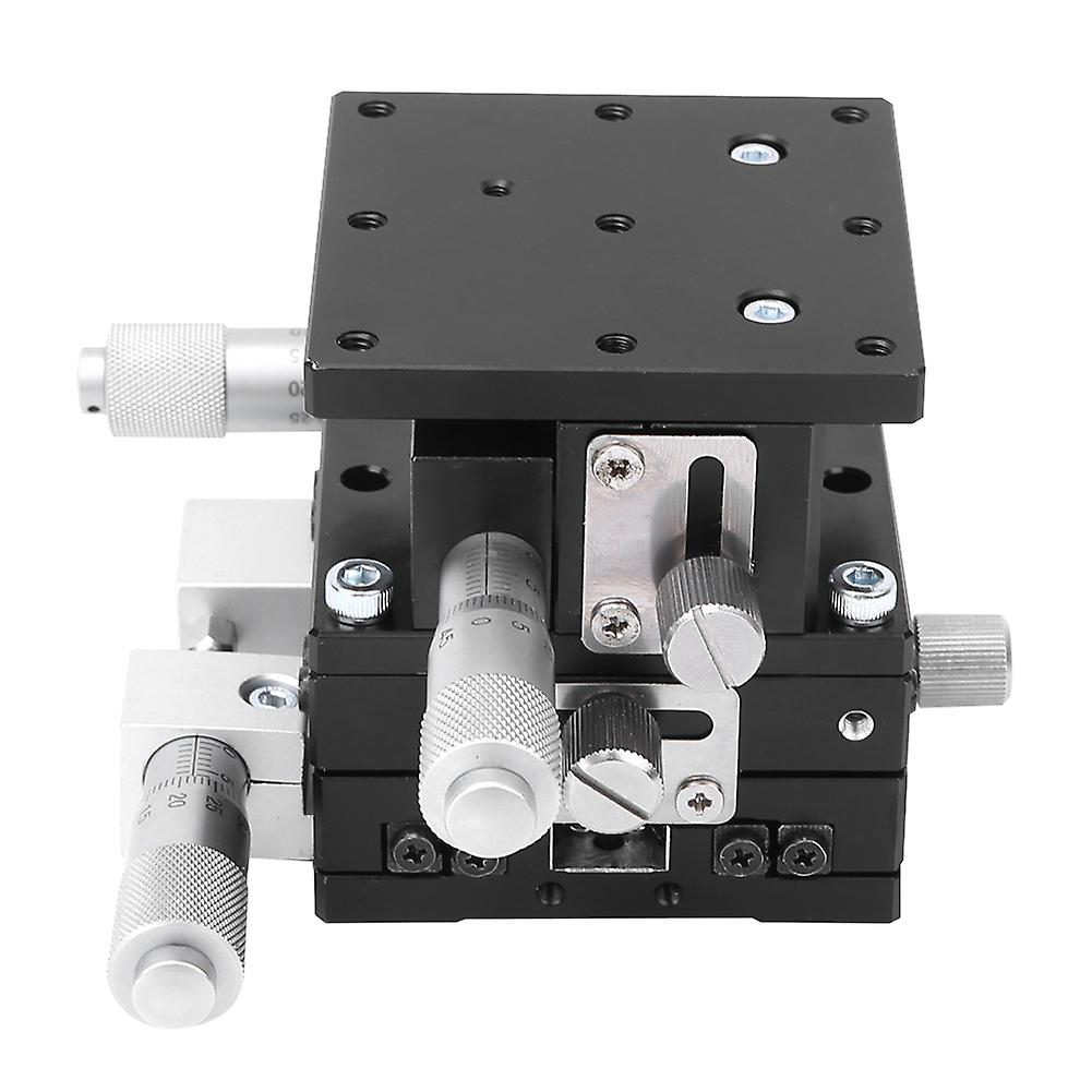 LD60-LM 60x60mm Piattaforma lineare manuale nera a 3 assi