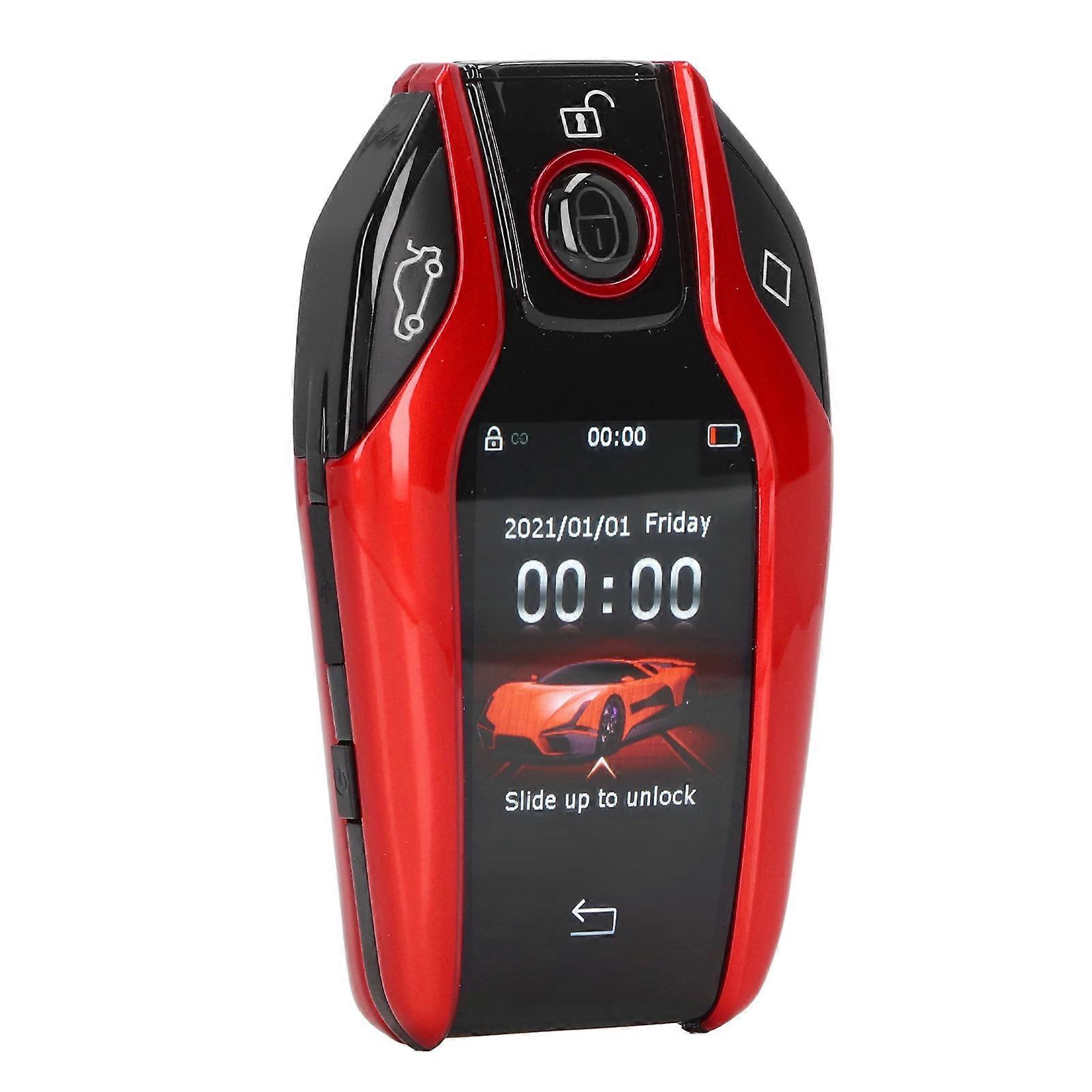 Universal TK800+ LCD Touch Screen Smart Key Remote Keyless Entry compatible with All Start Stop Engine Button Models Red