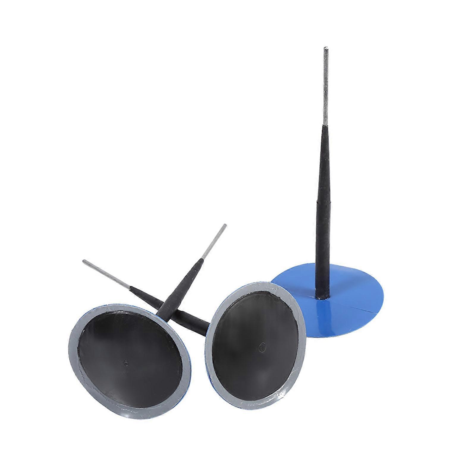 24 Pcs Tubeless Tyre Puncture Repair Patches with 4.5mm Thread for Mushroom Plug