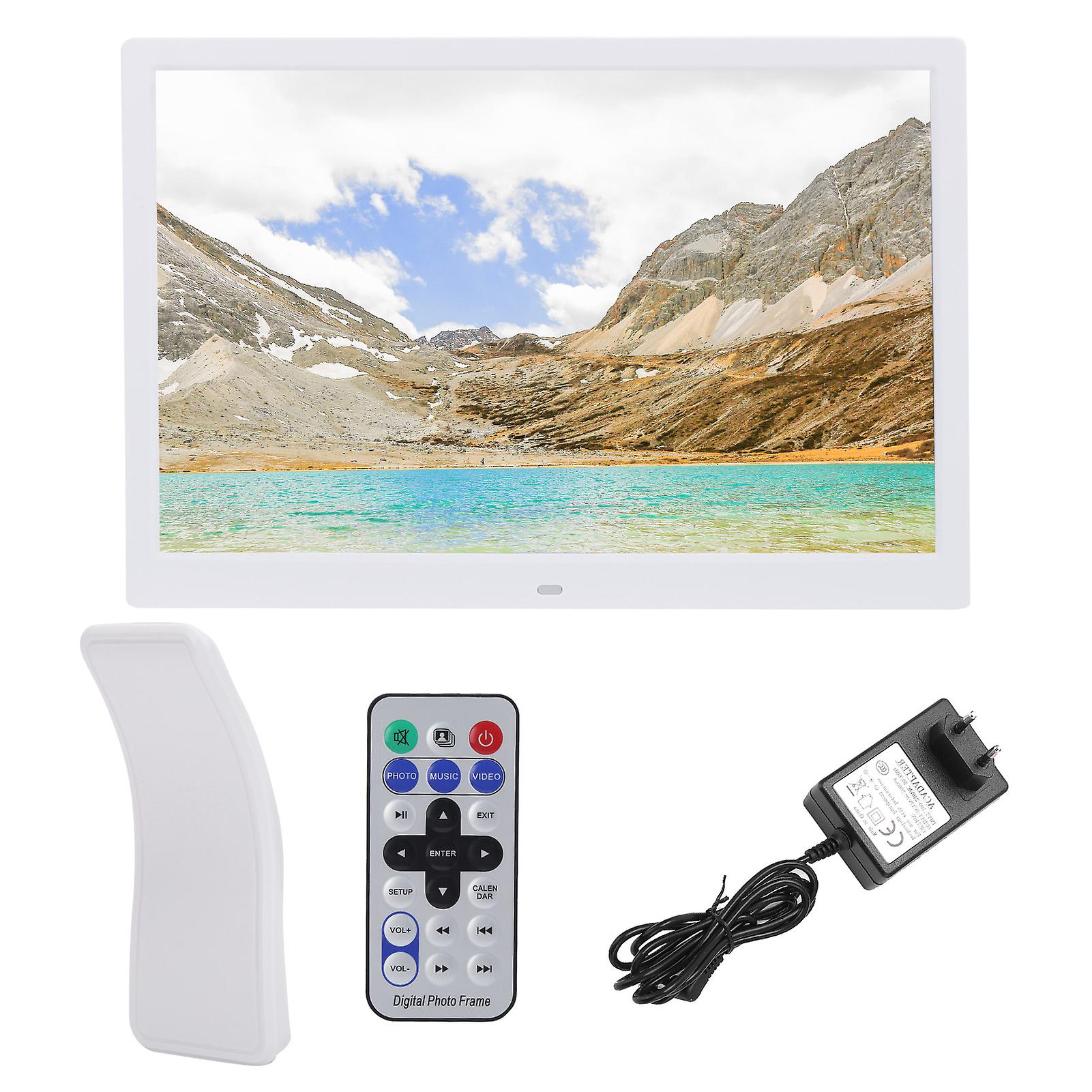 15" HD Digital Photo Frame | 1280x800 Display, MP3/MPEG4, EU Plug, 16GB Support