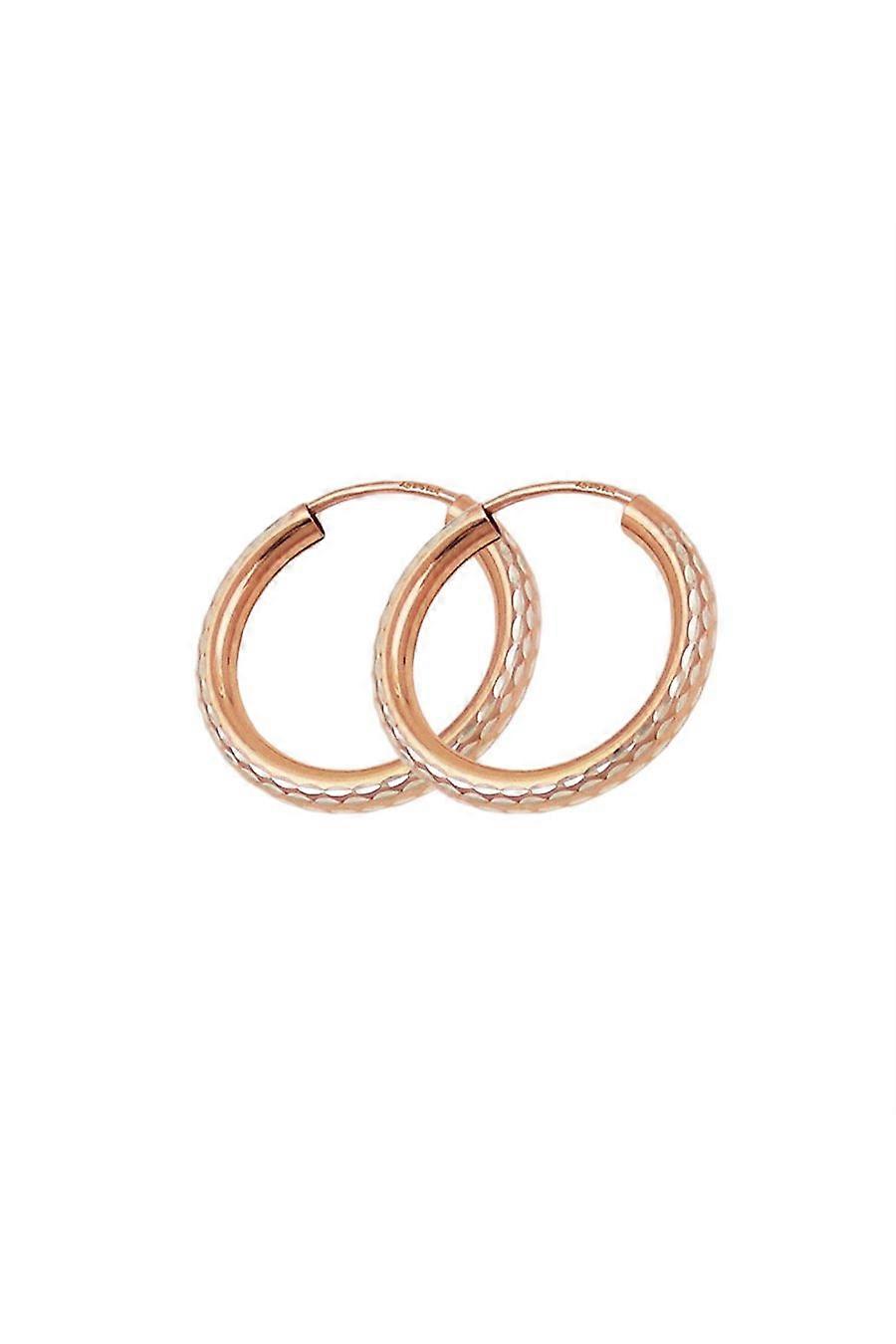 Hoop Earrings Redgold-plated Silver 925 - Gl91576