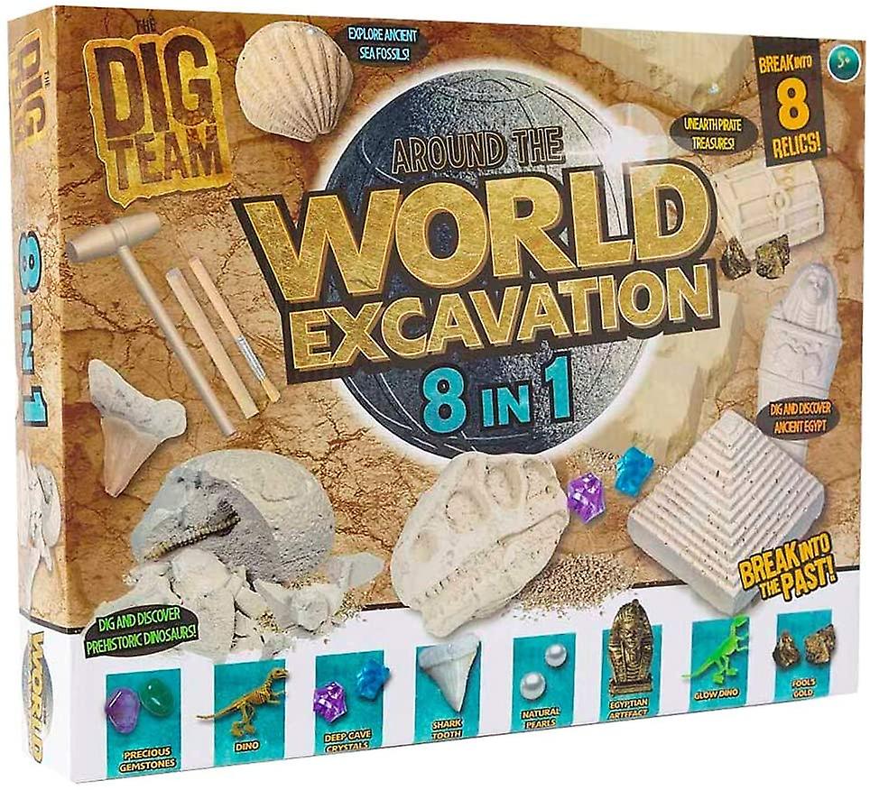 Grafix 8 In 1 Welt Ausgrabung Dig Kit
