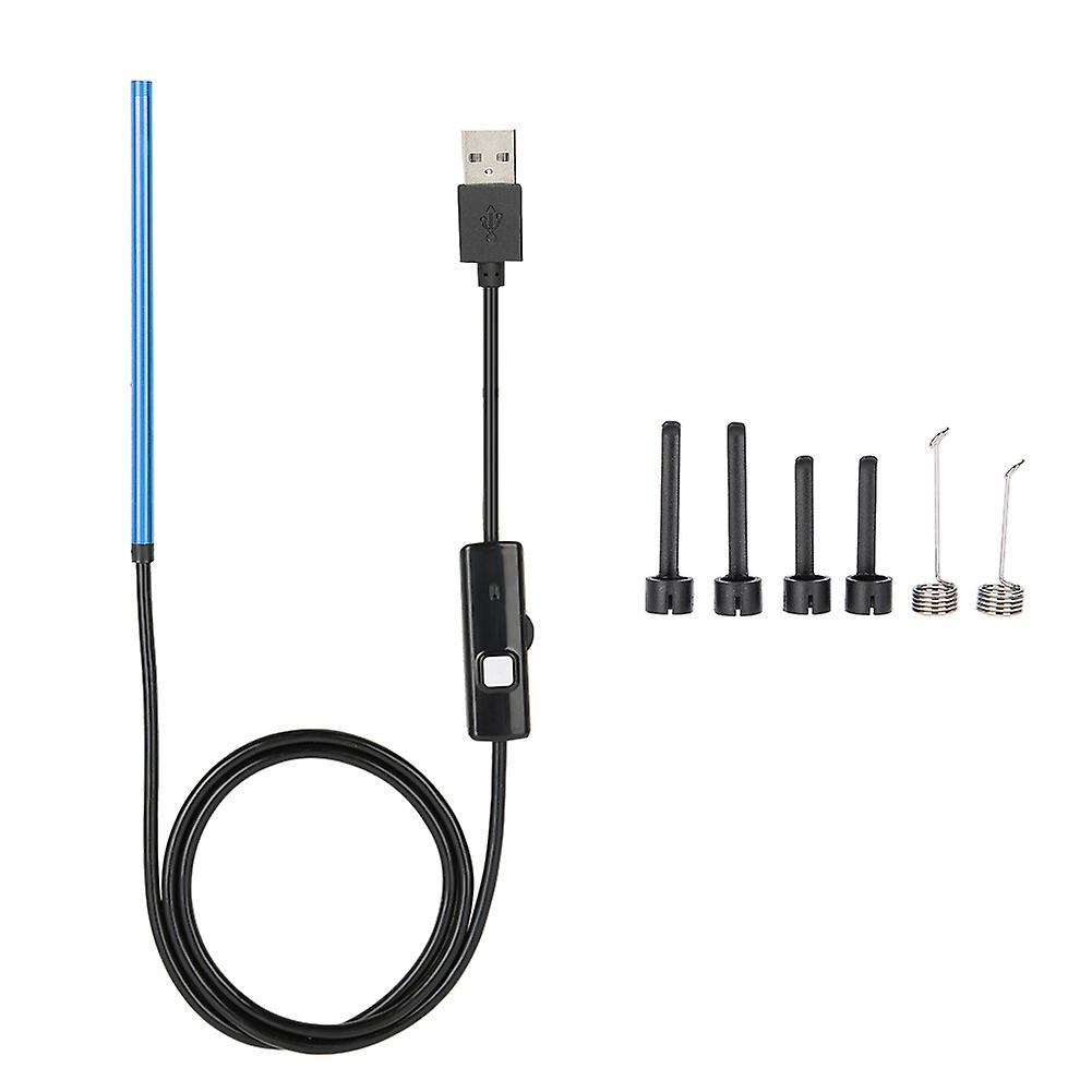 Multifunction Ear Cleaning USB Endoscope HD Visual Ear Wax Removal Ear Cleaning Tool Blue
