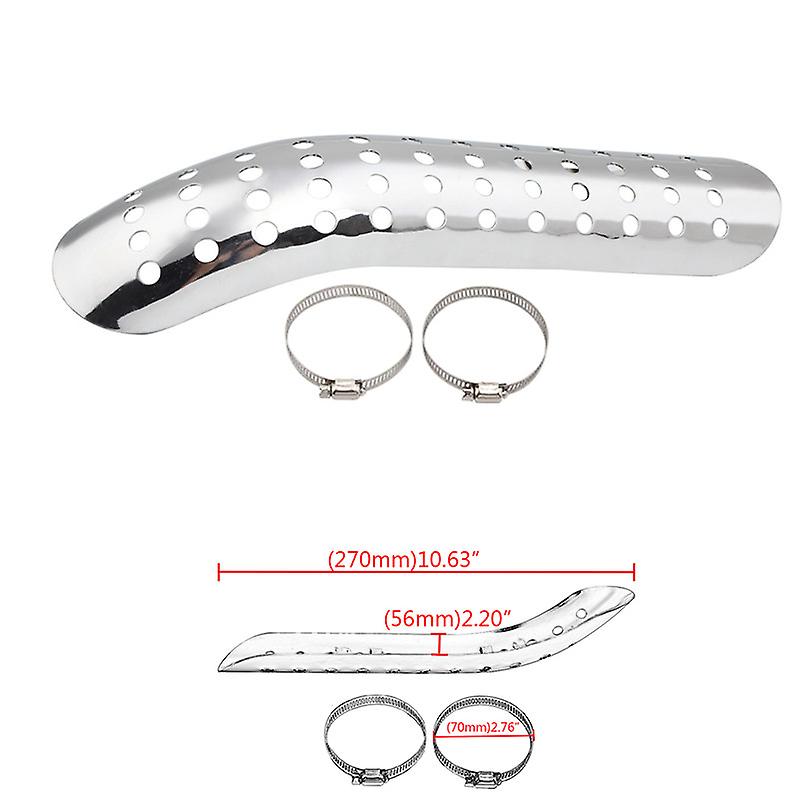 オートバイの排気管の保護装置熱シールドの排気マフラーのマフラー ホンダのための普遍的なハーレーの黒/クロム~20629