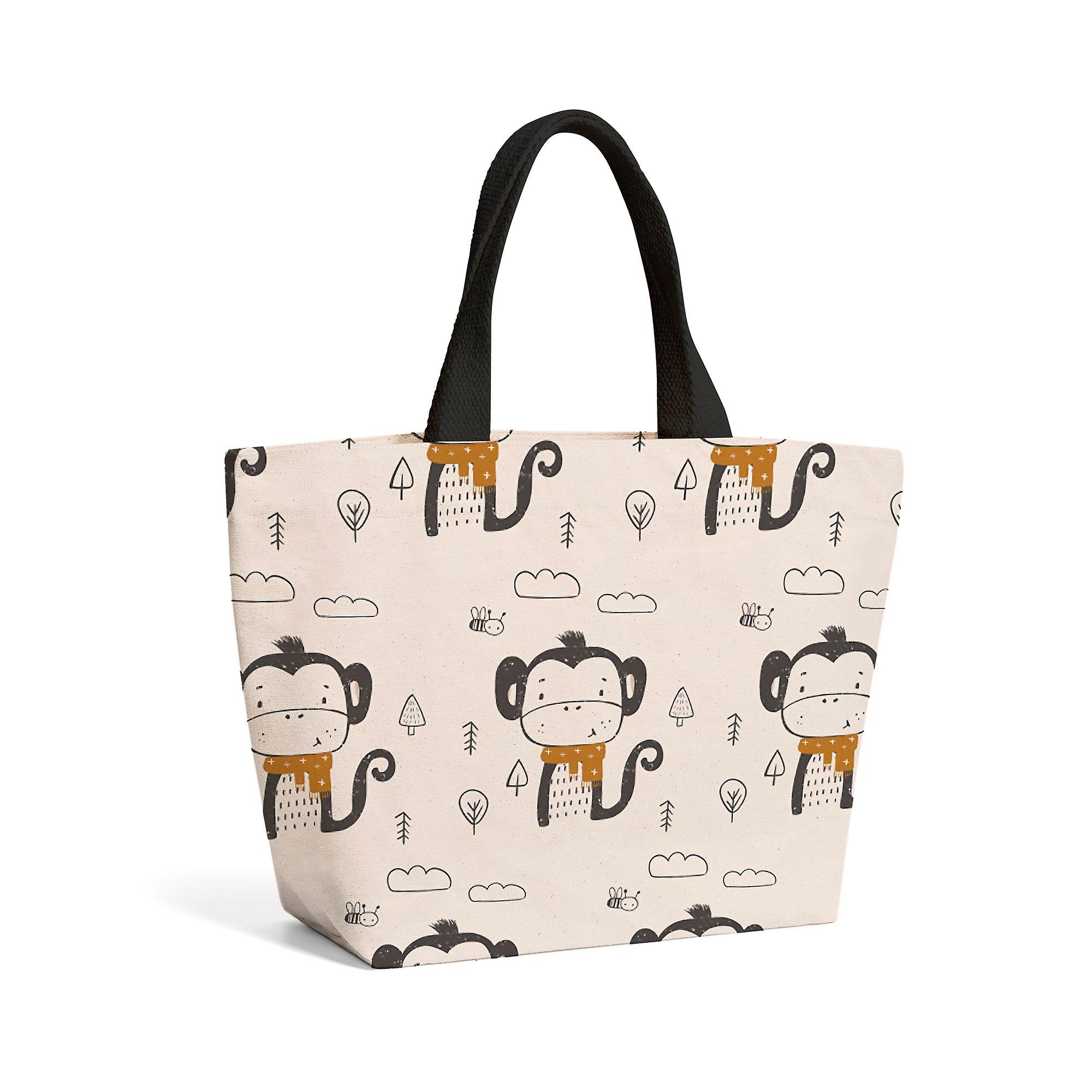 Monkey Forest Beach Shopper Tote Bag