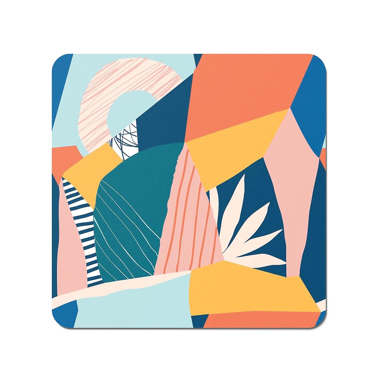 Modern Floral Pattern Coasters