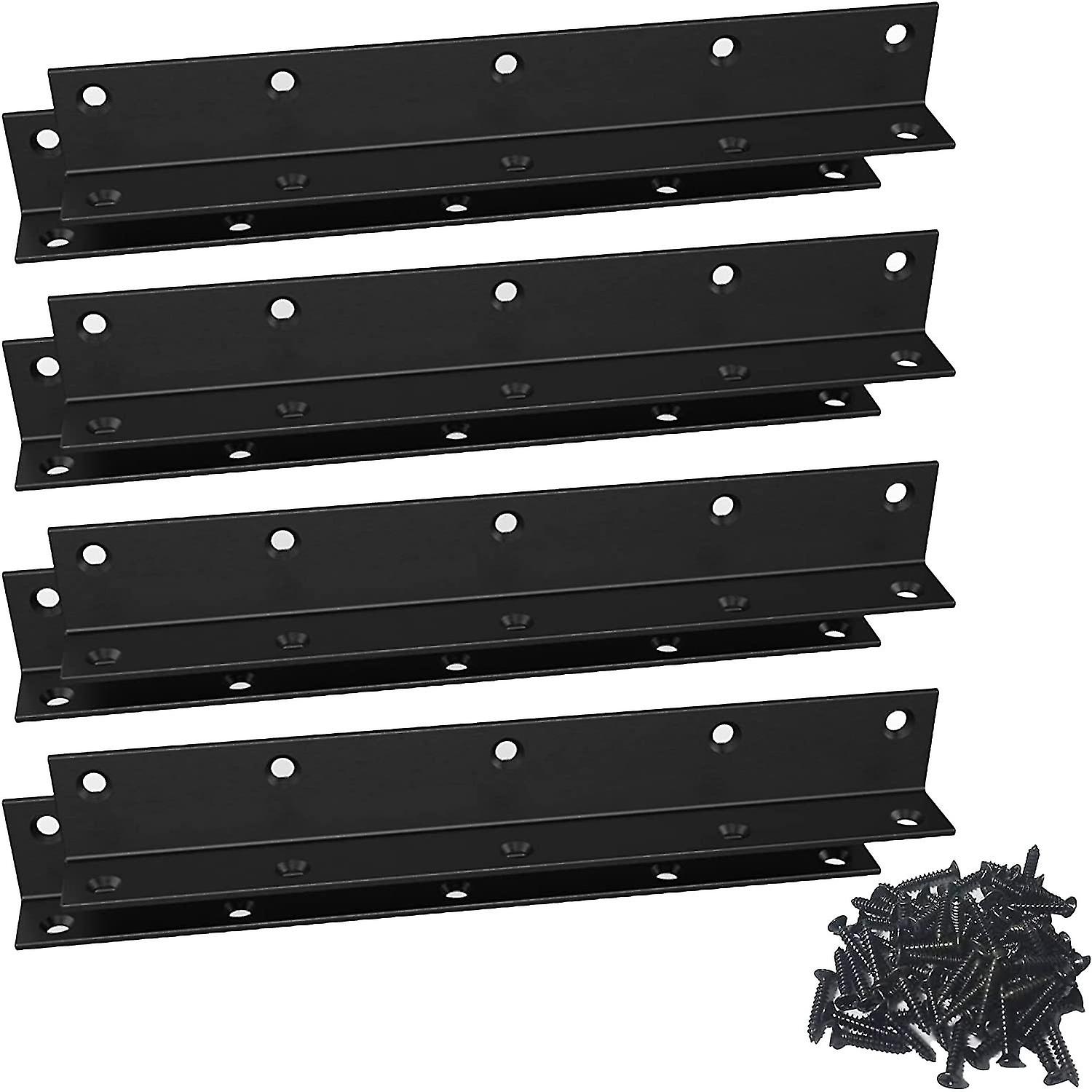 L-shaped bracket, heavy-duty corner bracket, stainless steel shelf bracket, black high-angle bracket