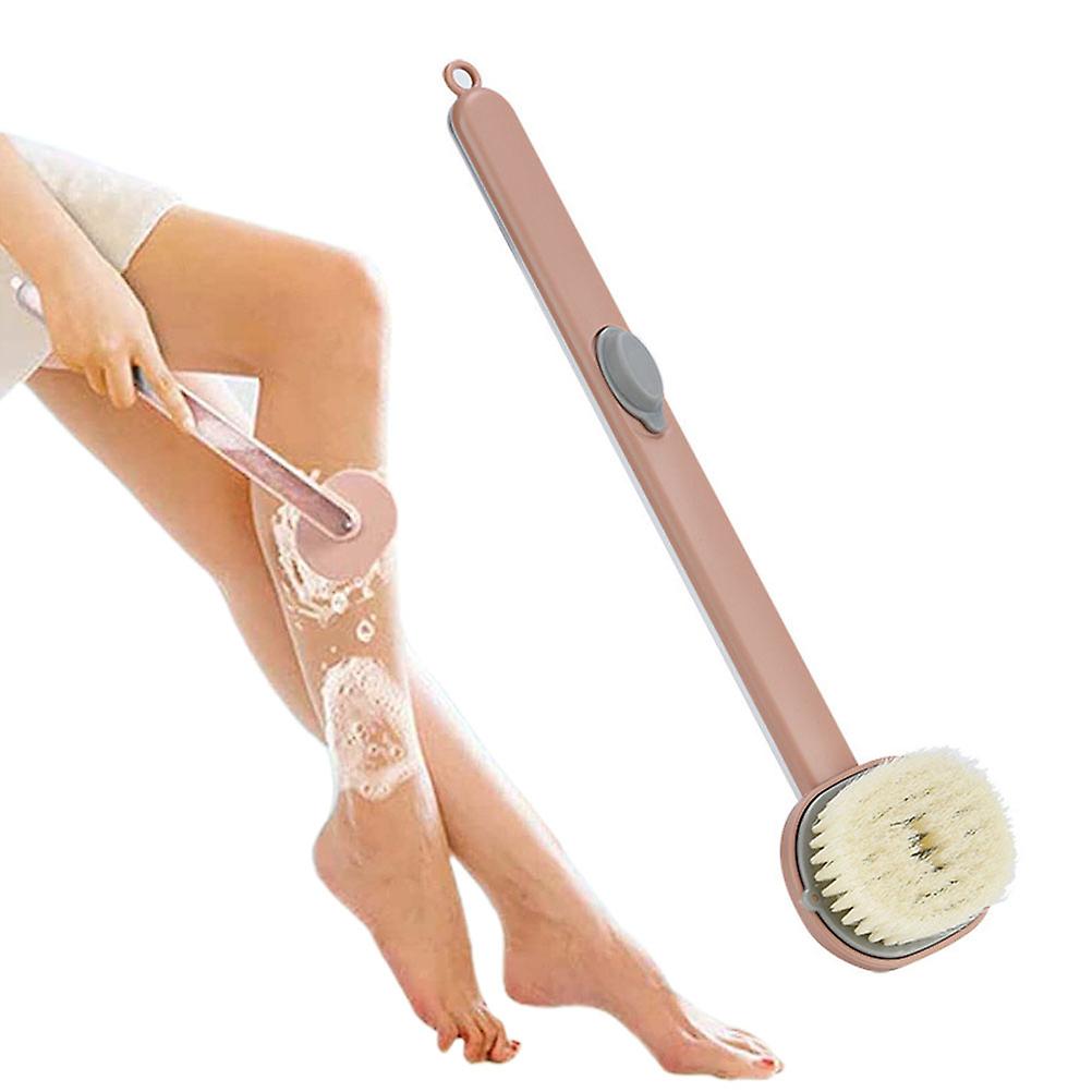 Brosse de bain liquide à long manche, brosse de bain amovible pour le dos, brosse de bain exfoliante avec distributeur de savon