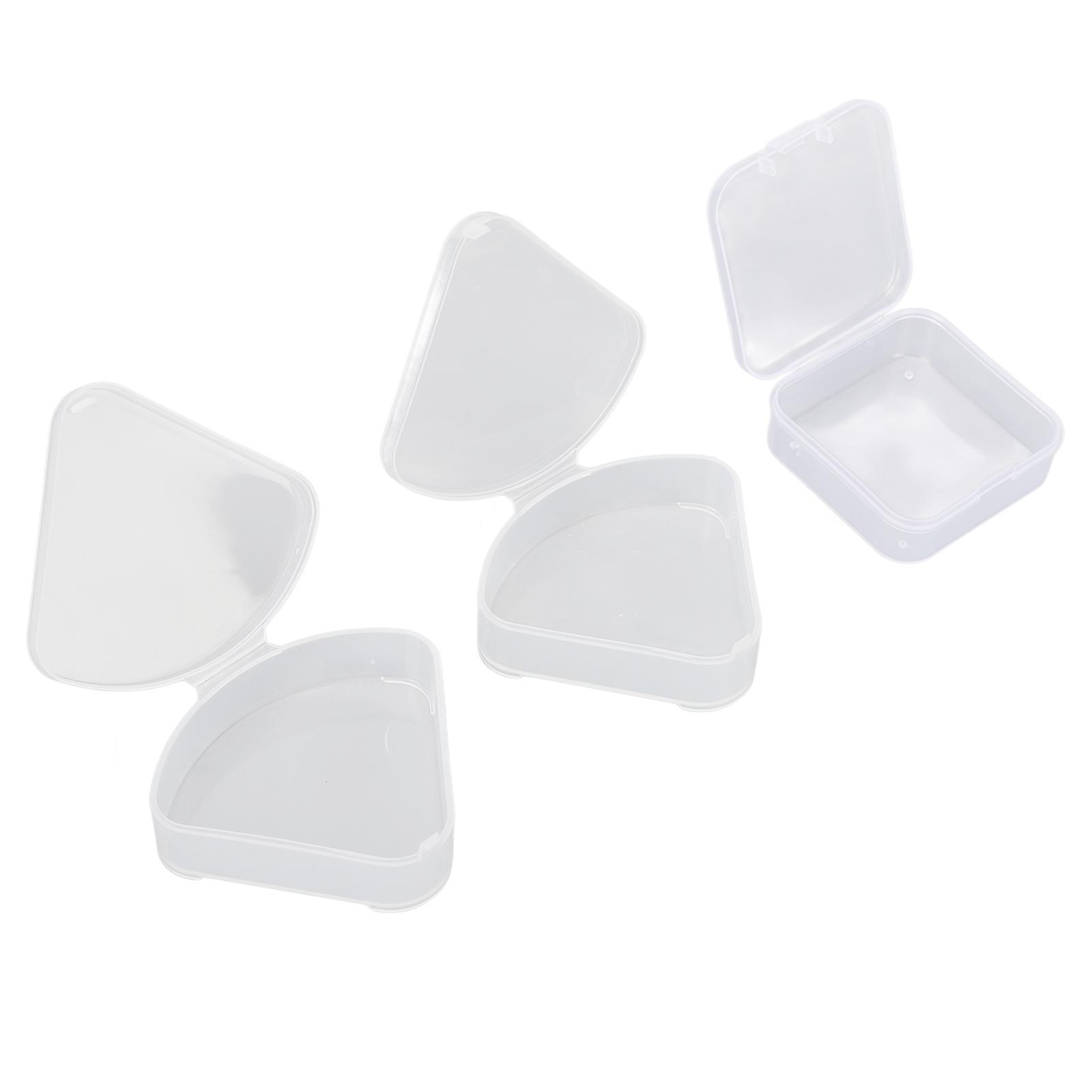 4pcs Makeup Puff Sponge Holder Case Different Shape Transparent Portable Waterproof Puff Protective Container 