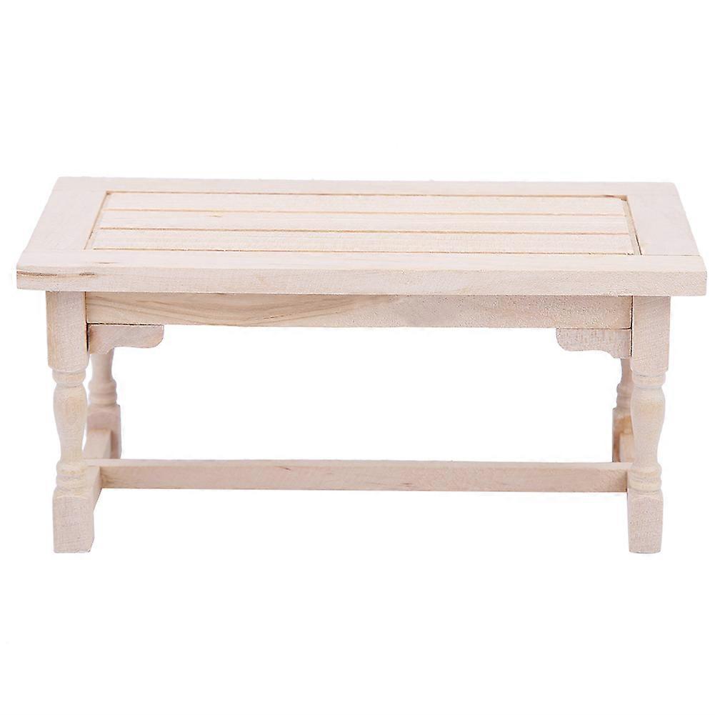 1:12 Scale Miniature Wooden Dollhouse Dining Table Model