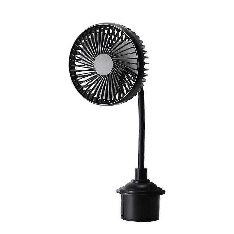 LBQ 24V Universal Car Fan Air Cooling Adjustable Cup Holder Fan 3 Speed Control USB Fan Summer Cooler Air Fan Car Accessories