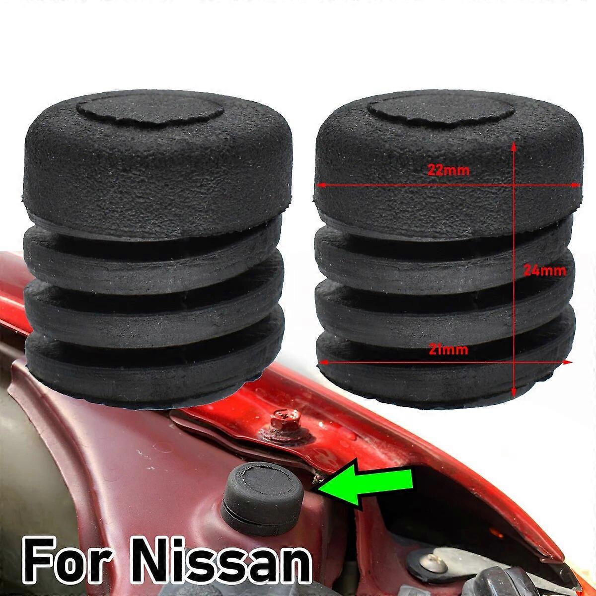 2x Car Bumper Bonnet Hood Lid Tailgate Rubber Stop Buffer For Nissan 65822~01M00 Auto Door Buffer Pad Cushion Washer Accessories FN9U2131