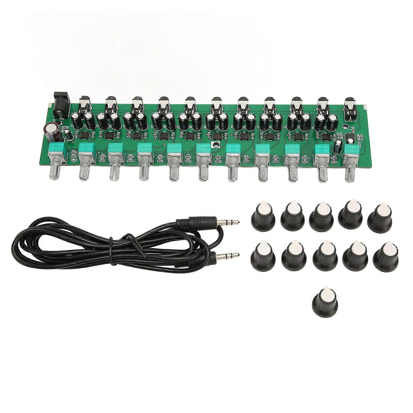 Stereo Headphone Amplifier Multifunction 10 Channels 1 Input 10 Output Headphone Amplifier Splitter Dc1224v
