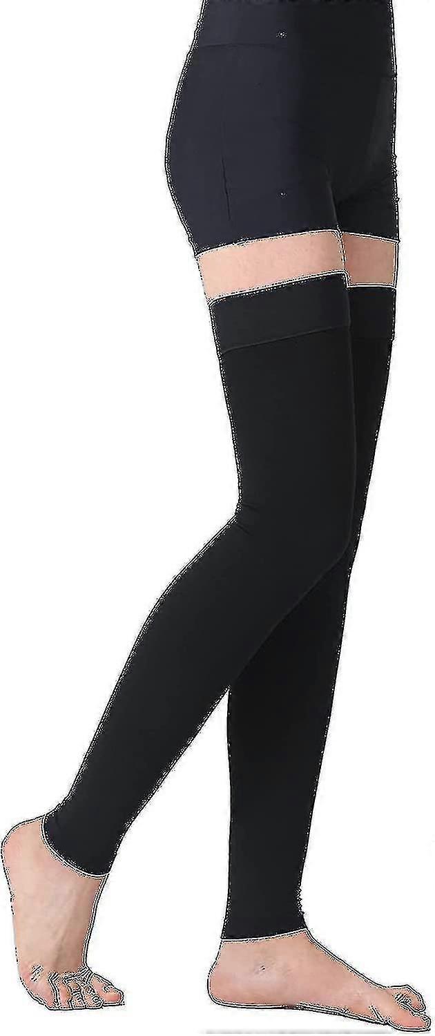 Thigh High Compression Stocking Footless, 20-30mmhg Compression Socks With Silicon