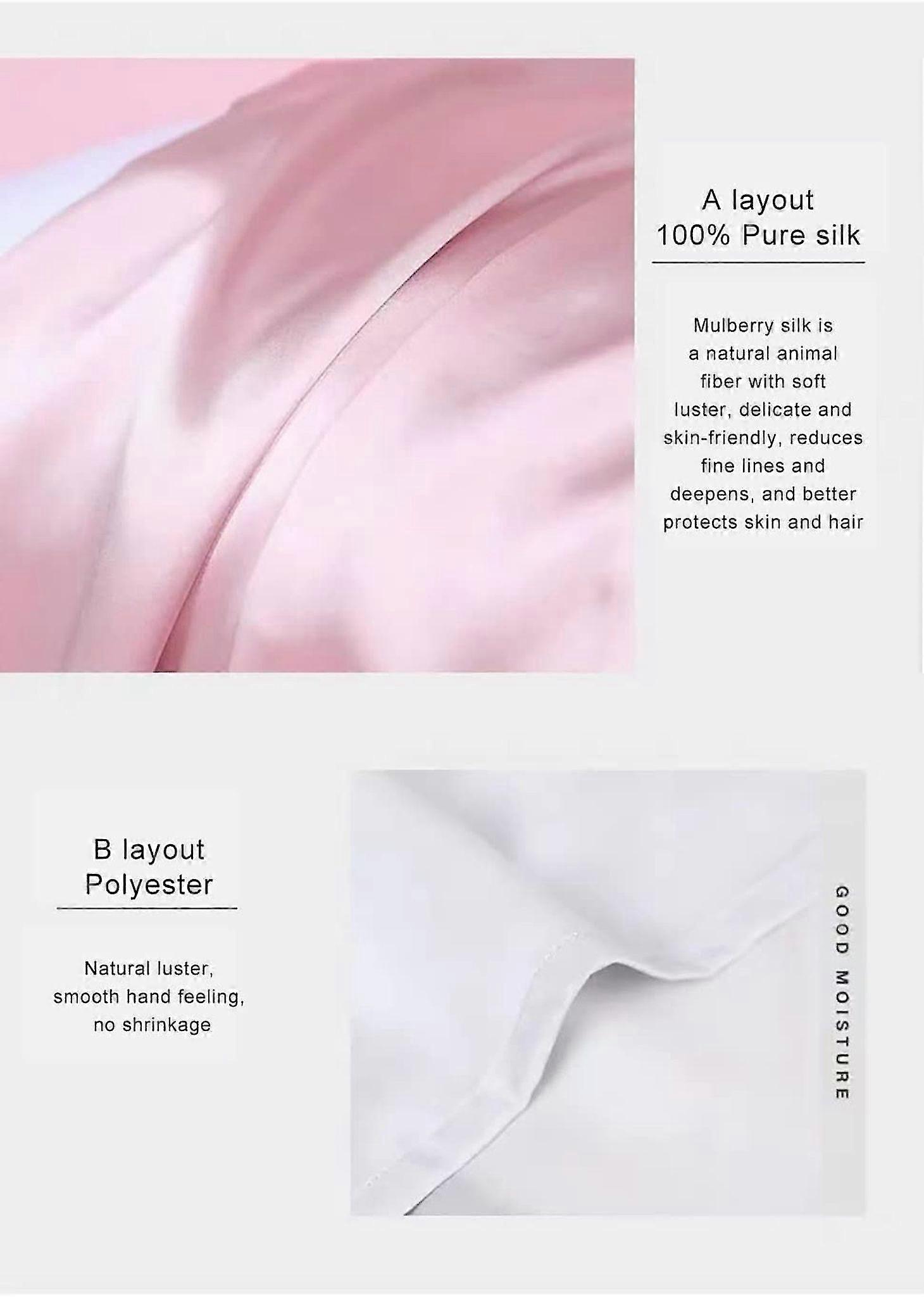Mulberry Silk Pillowcase Standard 48x74cm Single Sided Silk 600pcs Υποαλλεργική Μαξιλαροθήκη για την Υγεία του Δέρματος (1τμχ)