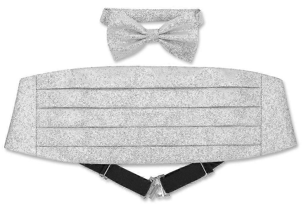 Cumberbund Bowtie Metallic Cummerbund fluga för män