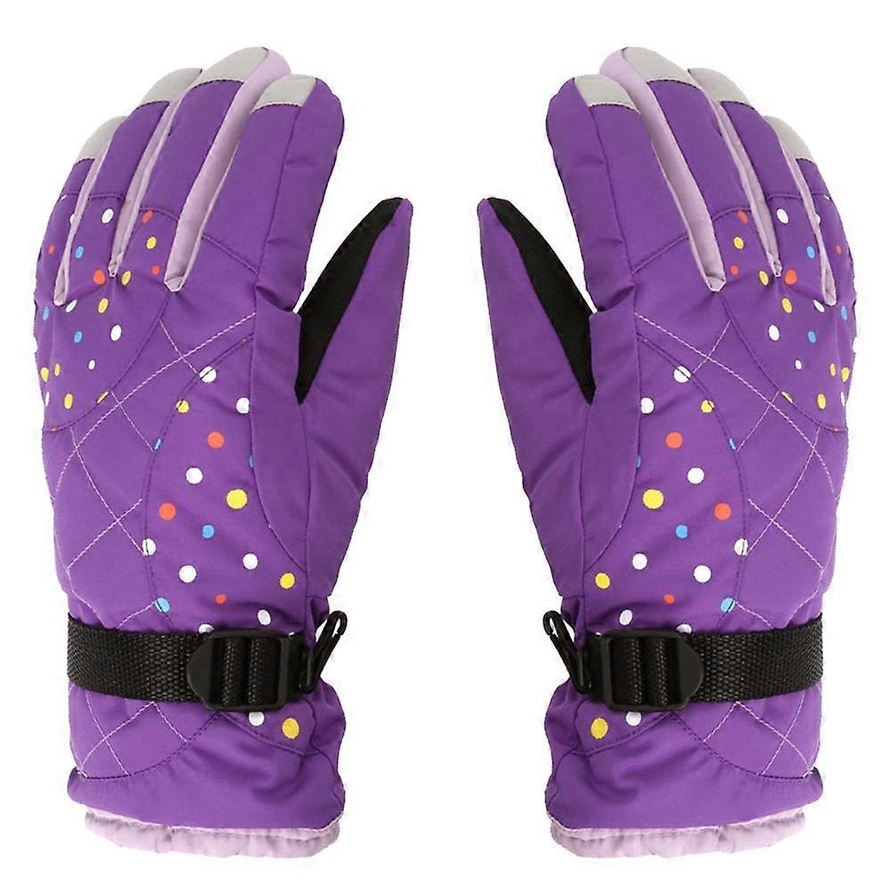 Nya skidhandskar för damer plus tjocka, varma vinterhandskar i fleece, utomhussport
