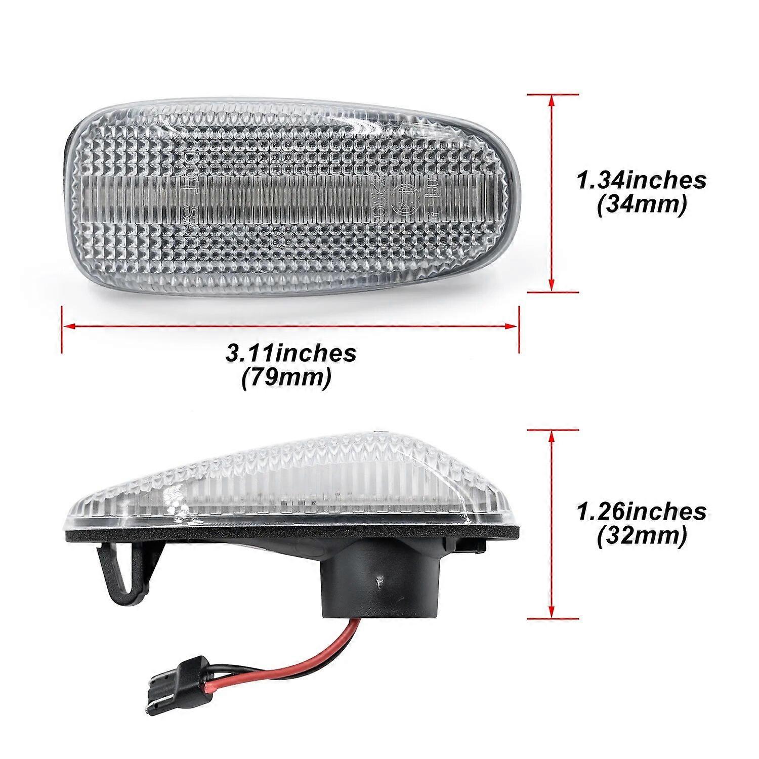 2X LED Side Marker Repeater Lamp Turn Singal Squential Light For Benz Sprinter W901 902 903 904 905 W210 S210 W208 W414 W670