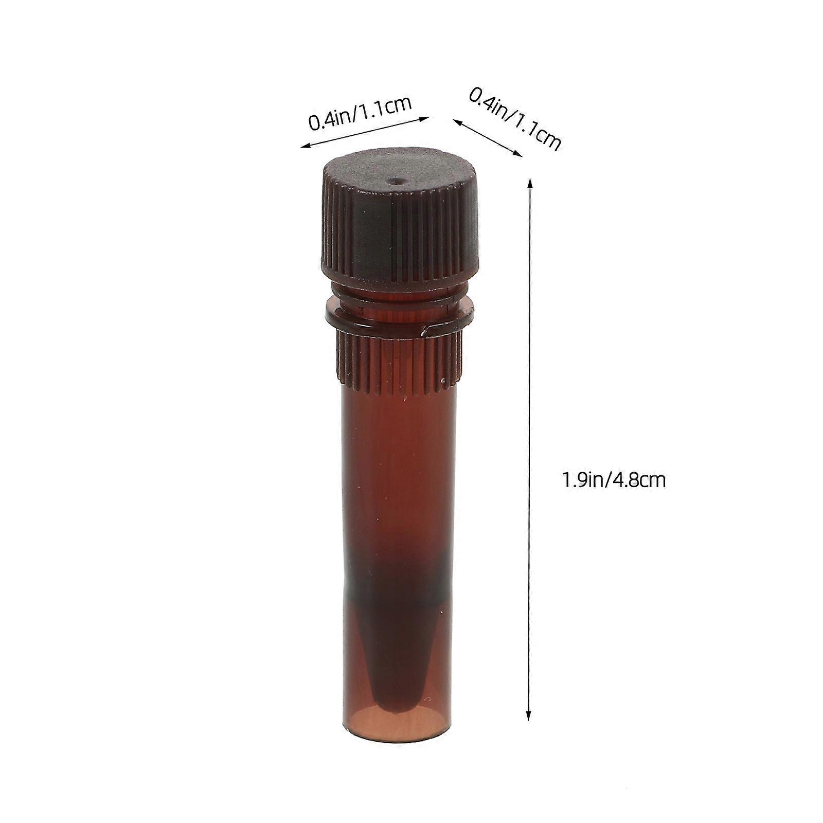 20Pcs Sampling Tubes Test Tubes Test Vials Storage Containers Lightproof Tube for Sample Testing