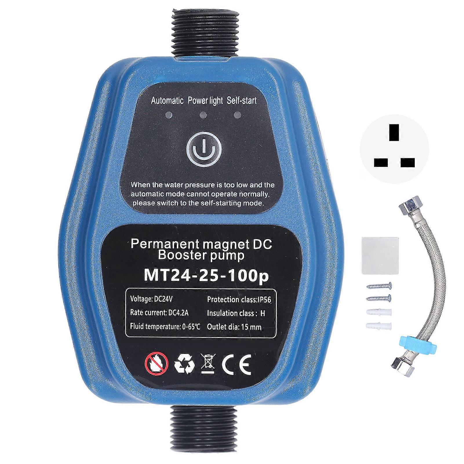 水圧ブースターポンプ 100W 24V 25L IP56 インテリジェントセンシング自動シャワーブースターポンプ 100240V