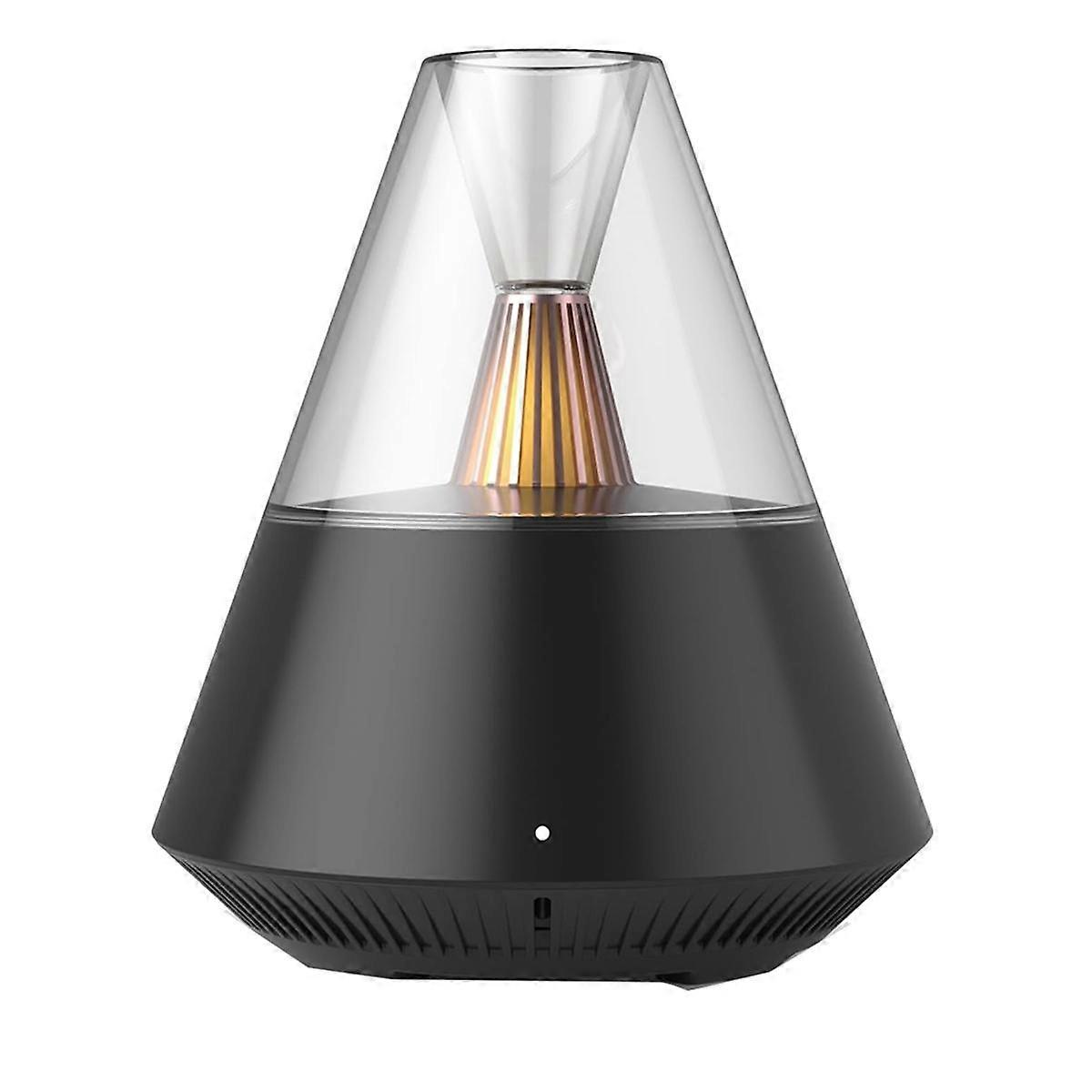 Diffusor für ätherische Öle, moderner Design-Duft-Aroma-Diffusor für Wohnzimmer, Schlafzimmer, USB-Stromversorgung 150 ml Fassungsvermögen Schwarz