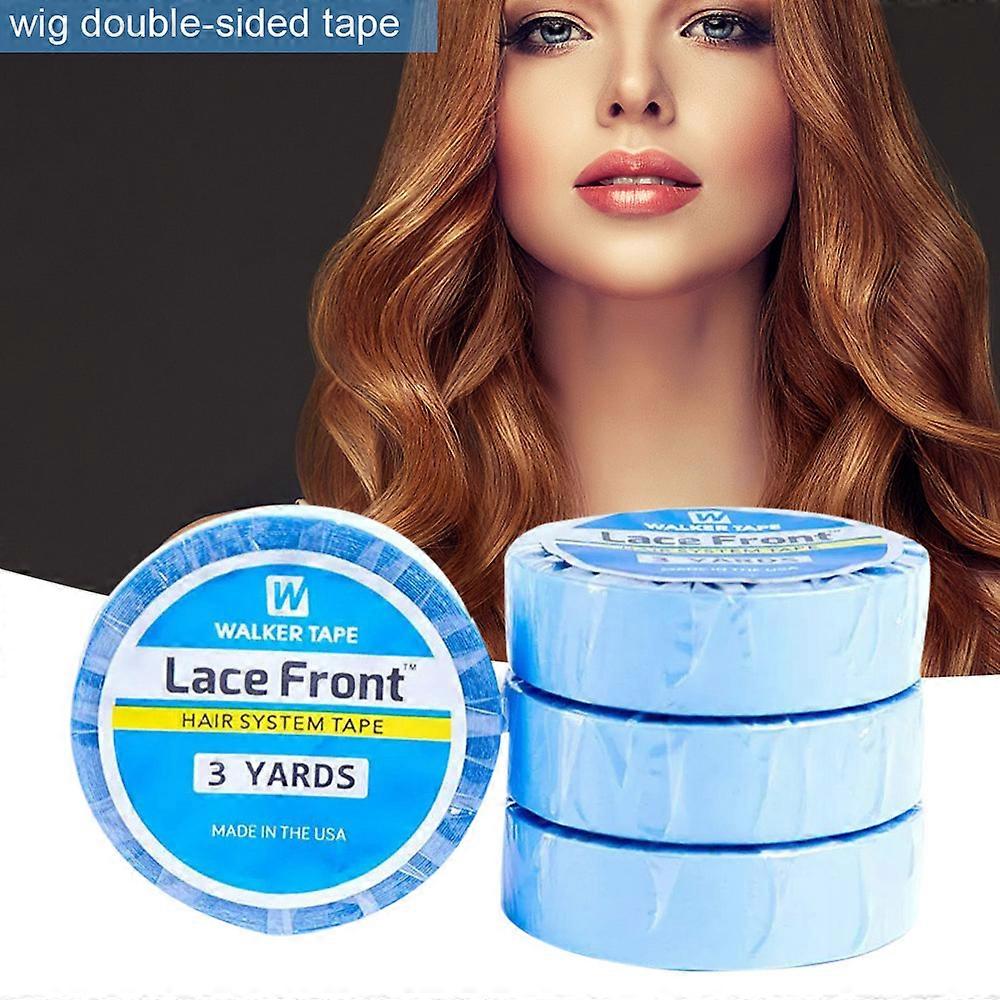 Perruque Ruban adhésif double face 3 Yards Blue Fabric Hair Patch Film Adhésif