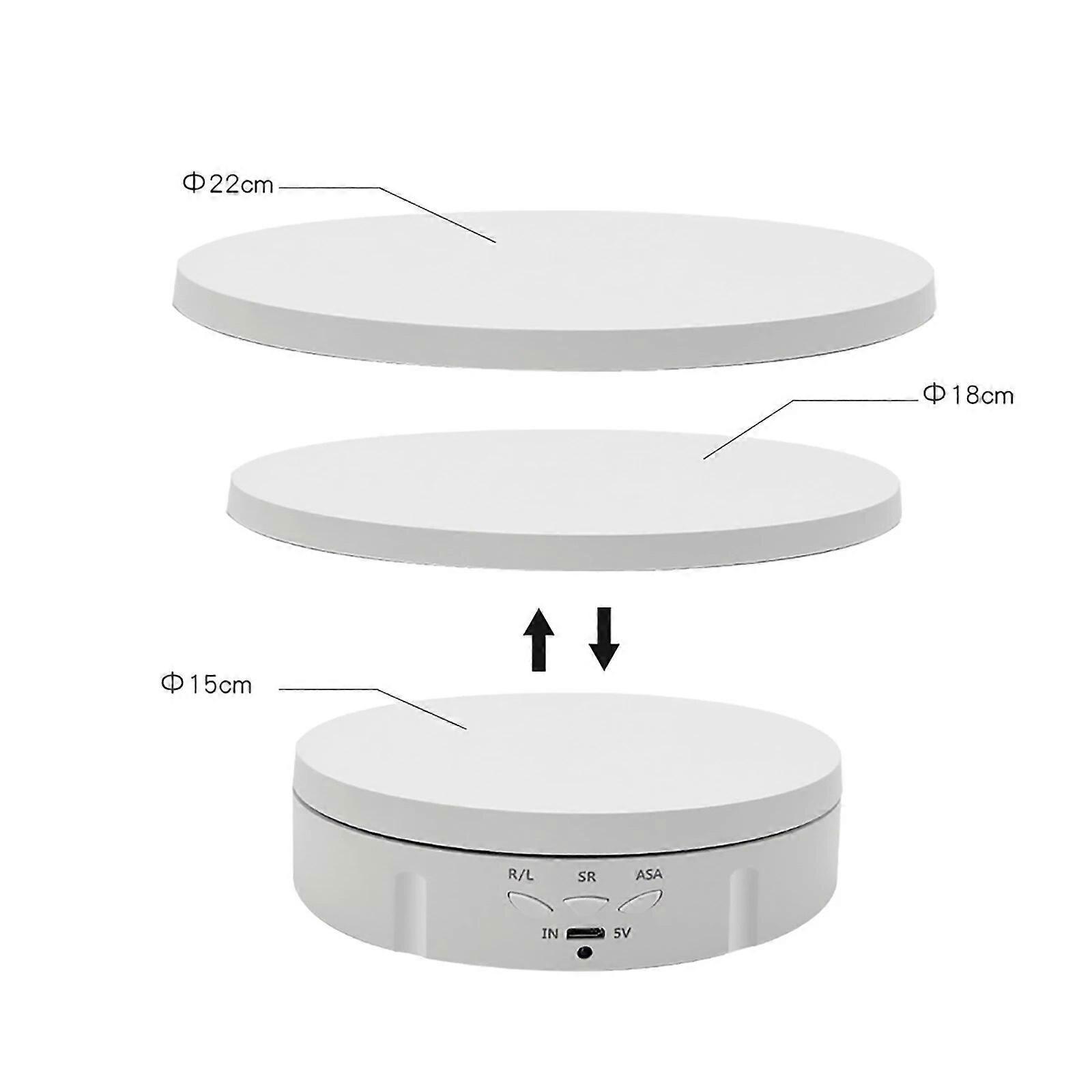 Electric Rotating Visualizer 360 Turntable 3 Speeds Regulation USB Charge Display Stand For Video Shooting Prop Jewelry Shoes