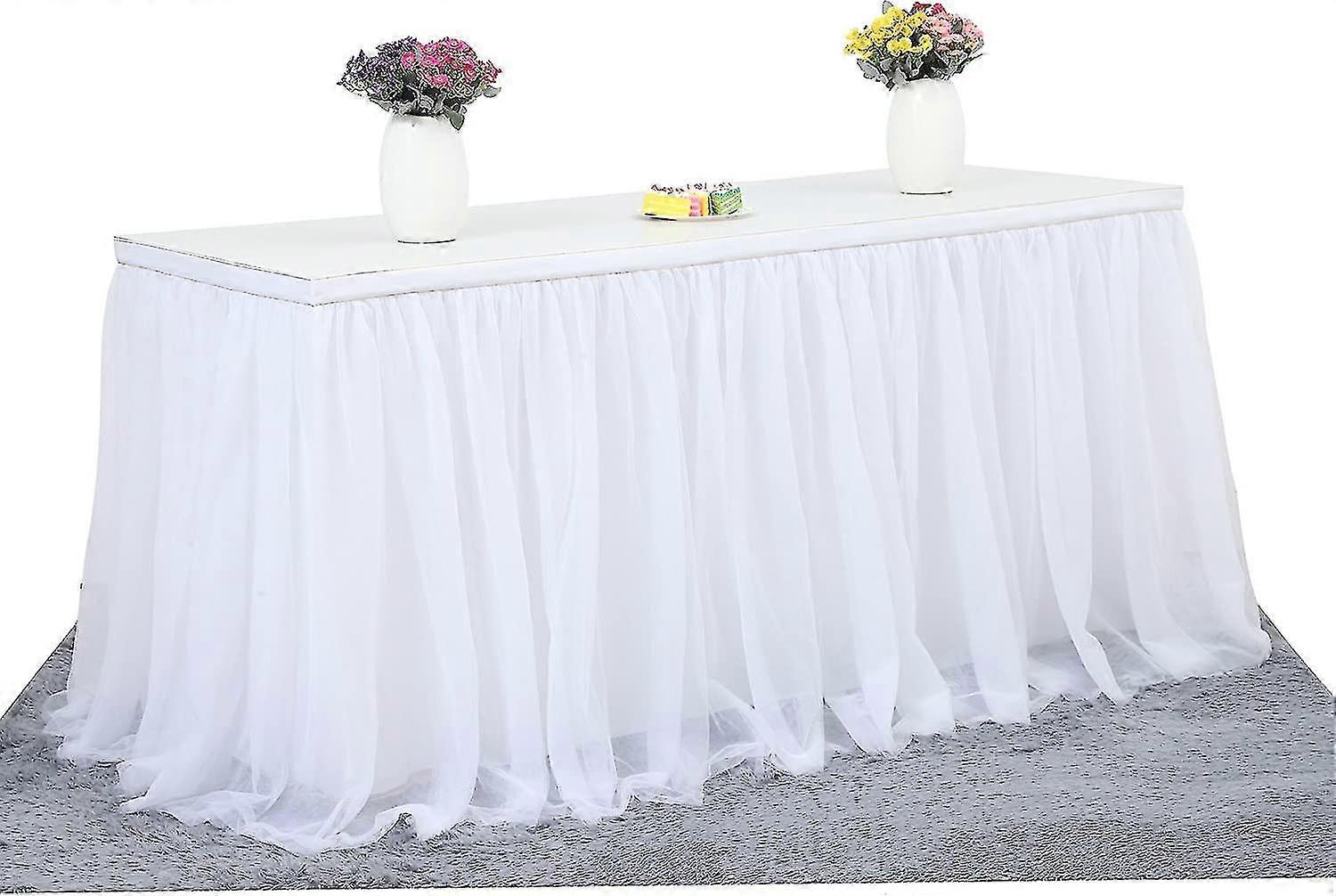 Tyllbordskjørt, puffy skjørt duk