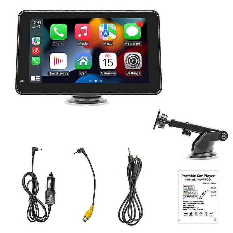 7 inch Carplay MP5 Player Portable BT Touch Srceen Wireless Carplay Android Auto Car Radio SD7293