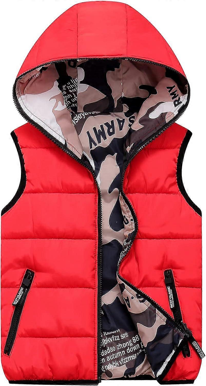 Kids Hooded Sleeveless Winter Jacket,2024 Ping