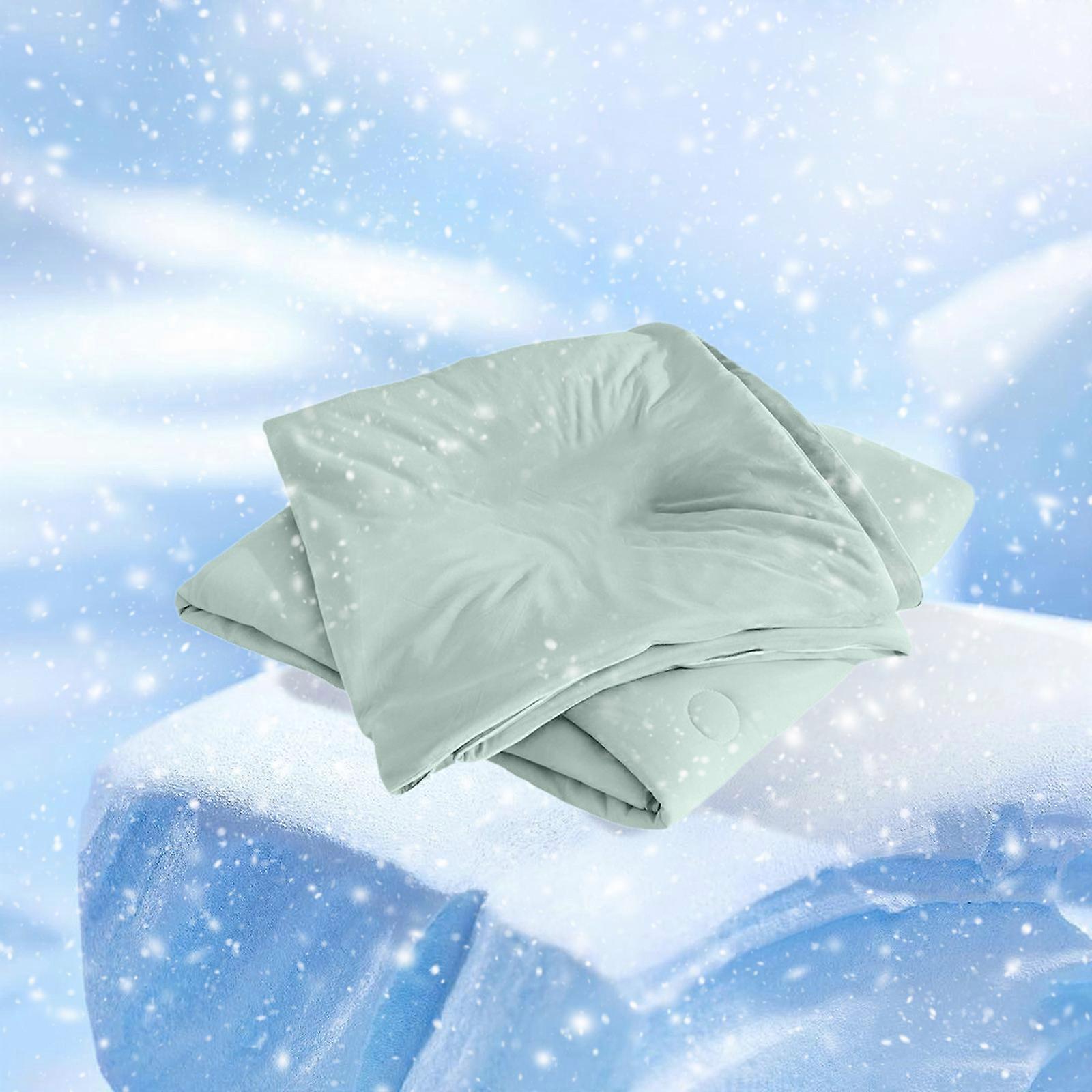 Ice Cream Cool Feeling Silk Summer Quilt Machine Washable Conditioning Quilt Solid Color Ice Cream Summer Quilt Single Double Thin Quilt FLYE1566