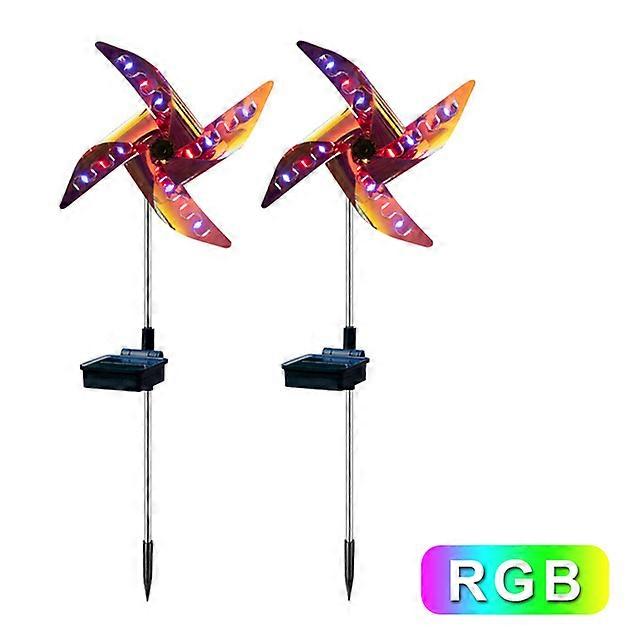Νέο υπαίθριο ηλιακό φως 32LED Spot Light Garden Path Landscape Lights Υπαίθριο διακοσμητικό ανεμόμυλος αδιάβροχο νυχτερινό φως