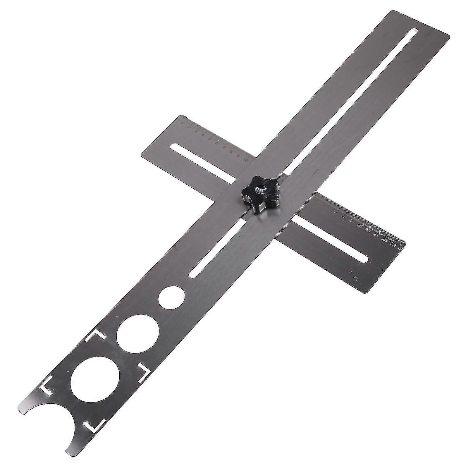 Ceramic Tile Hole Locator Adjustable Position Ruler Hole Locator 360 Degree